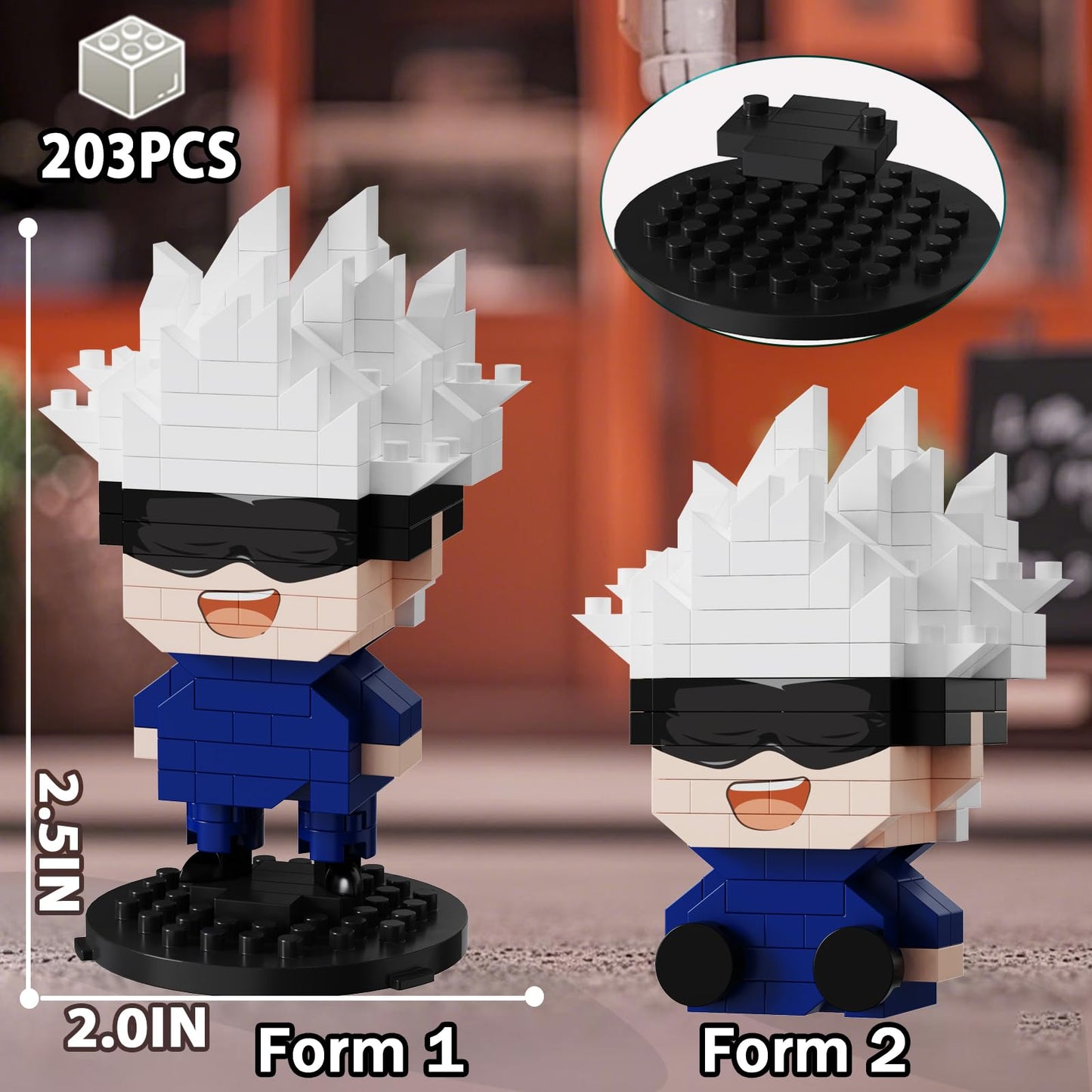 JESGO 5 JJK Jujutsu Battle Figures Building Blocks Set – 961PCS, 2-in-1 Sitting & Standing Collectibles