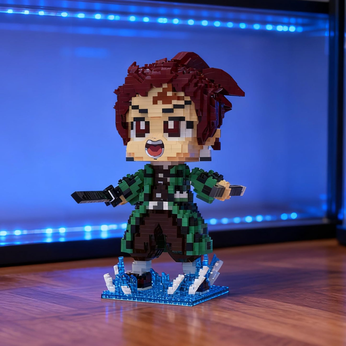 JESGO Kill Demon Figure Tanji rou Building Block Set | Monster Slayer Protagonist Micro Brick Models 1500PCS