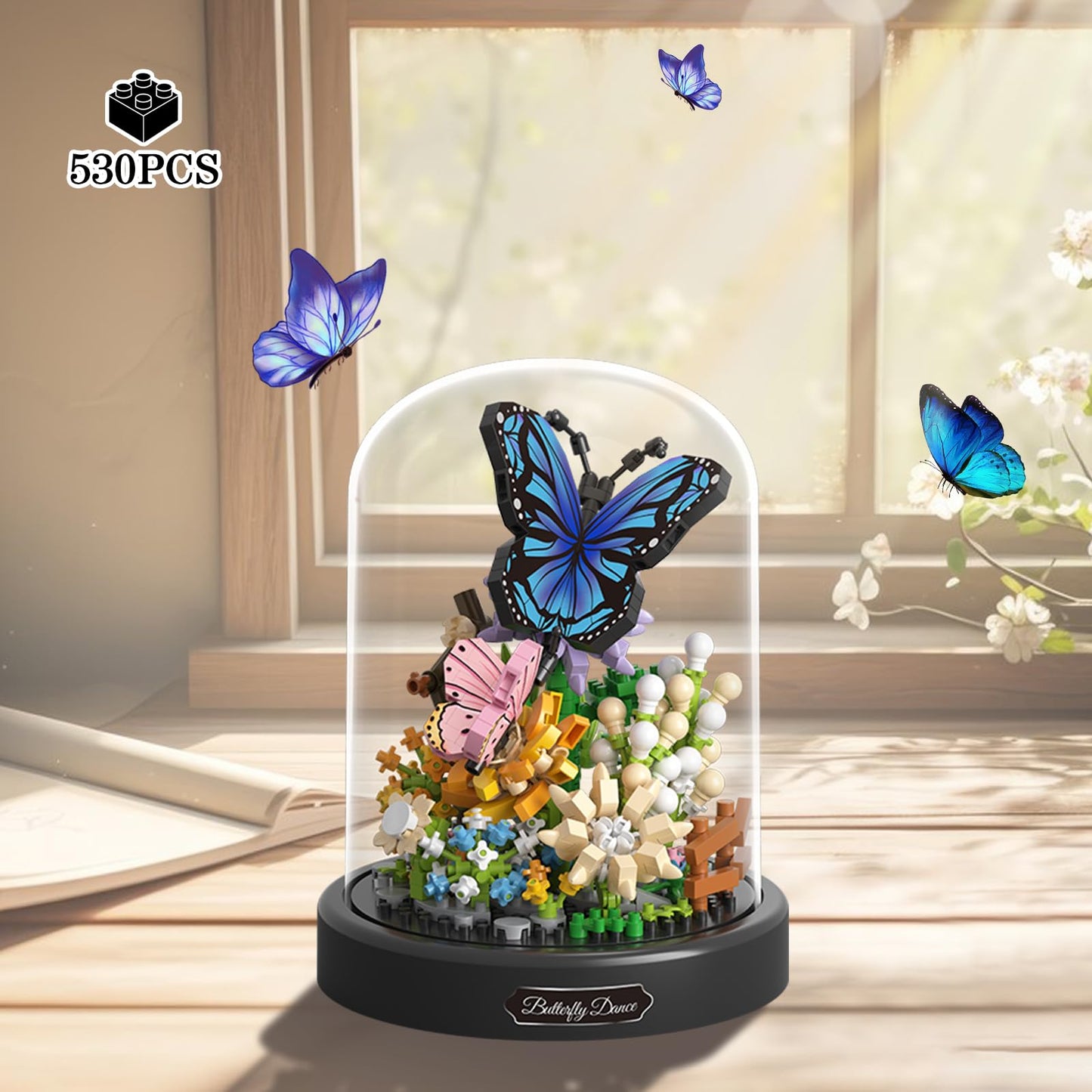 JESGO 2 Flowers Bouquet Building Set – Insects, Bees & Sunflowers (1118 PCS)