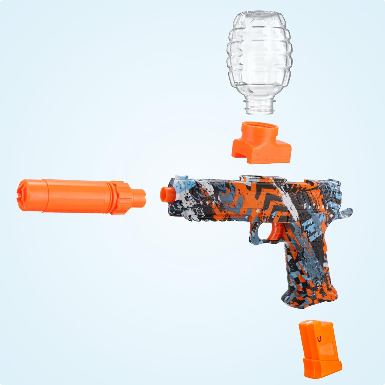 JESKH 2 Pack Splatter Blasters – Outdoor Electric Splat Toy Kit (2 Batteries Included)