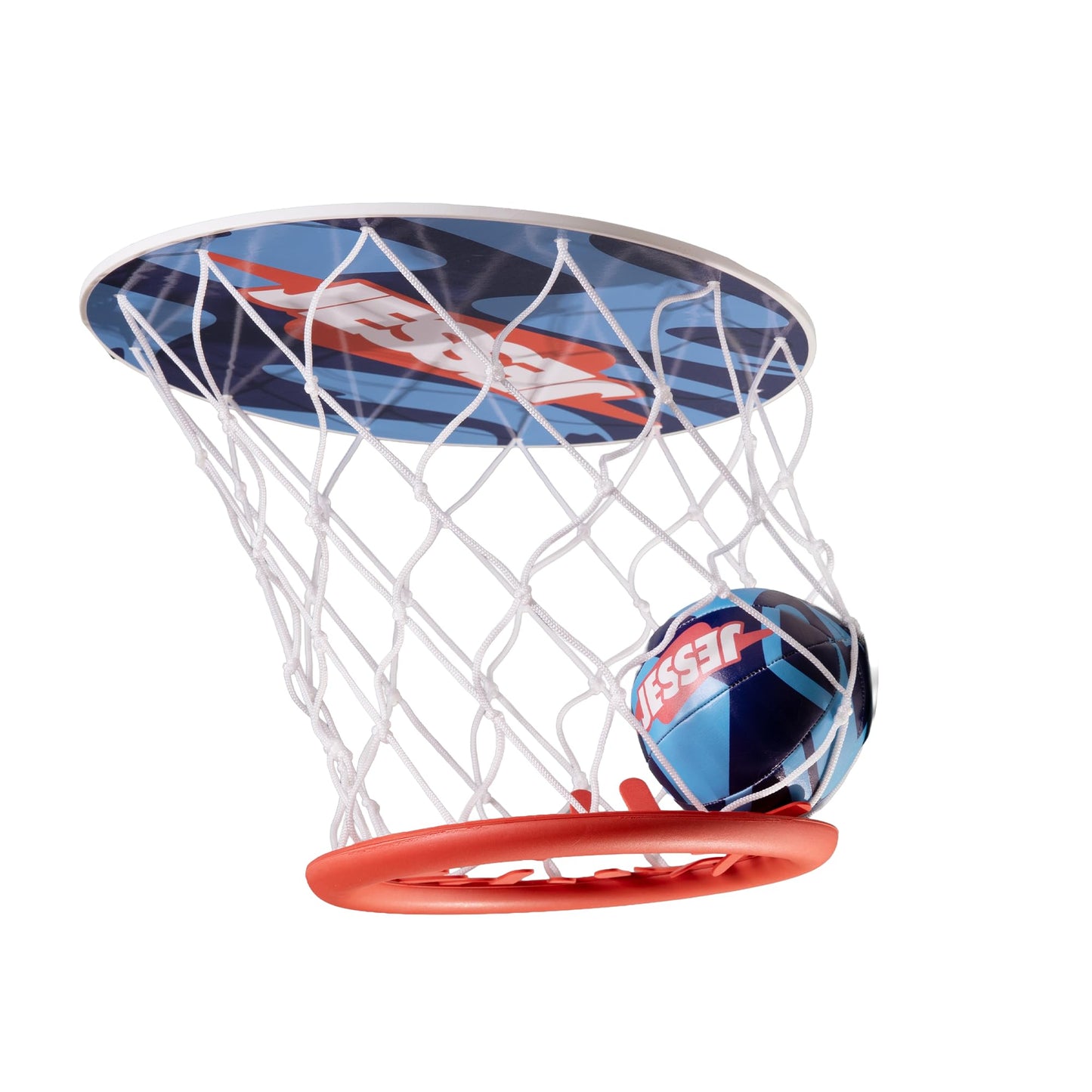 Official Jesser Mini Ceiling Basketball Hoop – 2 Exclusive Foam Balls | Indoor Fun for Kids, Teens & Families
