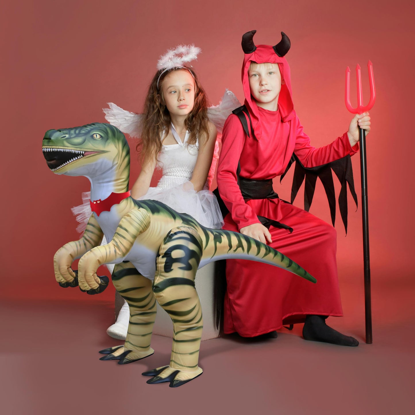 Jet Creations Large Velociraptor Inflatable — 51-Inch Durable & Lifelike Dinosaur