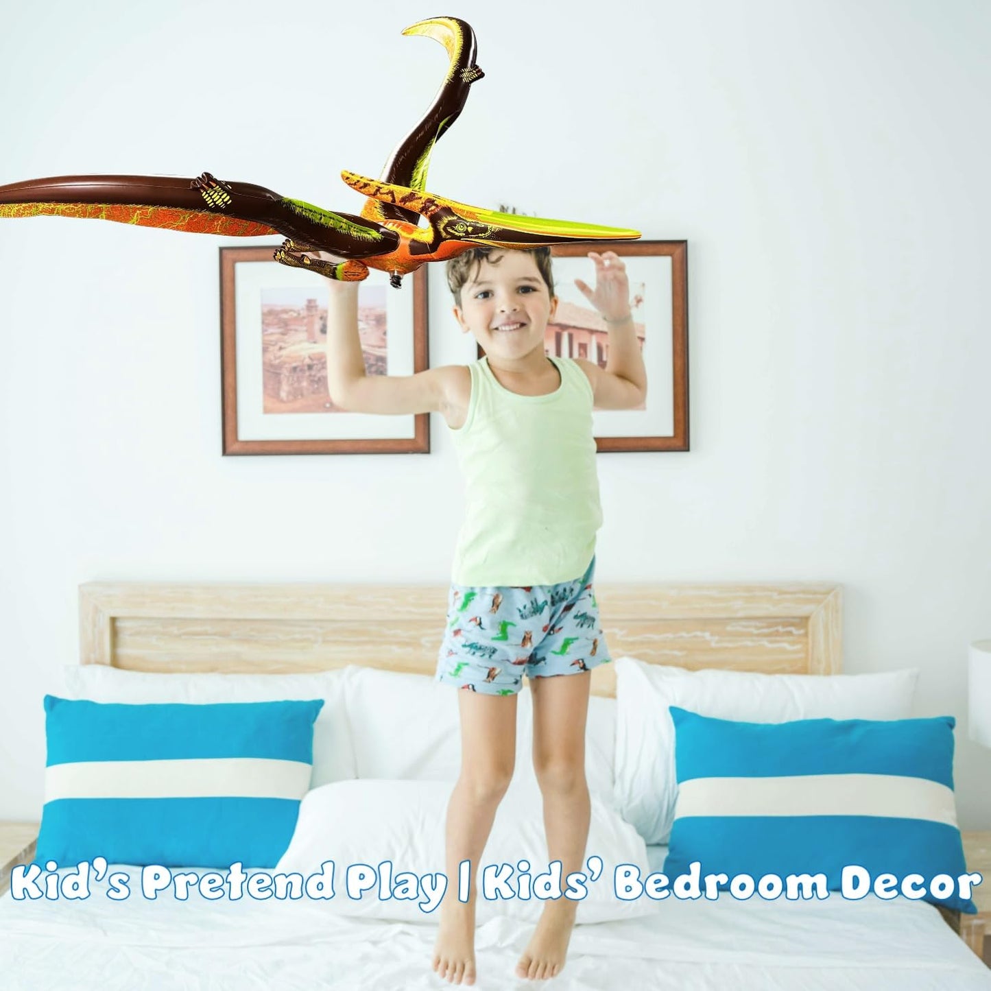 Jet Creations DI-PTE Dinosaur Pteranodon Inflatable – 57-inch Wingspan for Pool Parties & Birthday Decor
