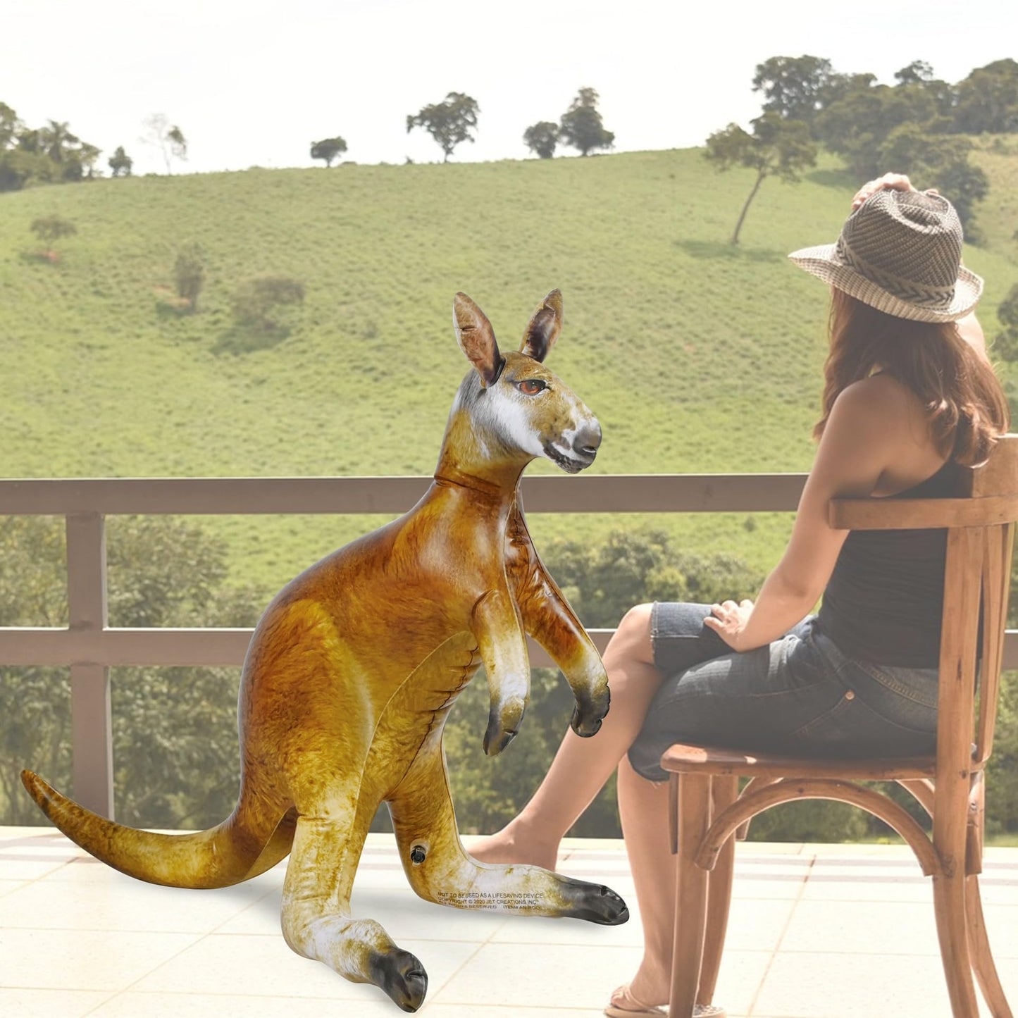 Jet Creations Kangaroo Inflatable 40x30 - Kids Display Toy, Party Decor & Photo Prop