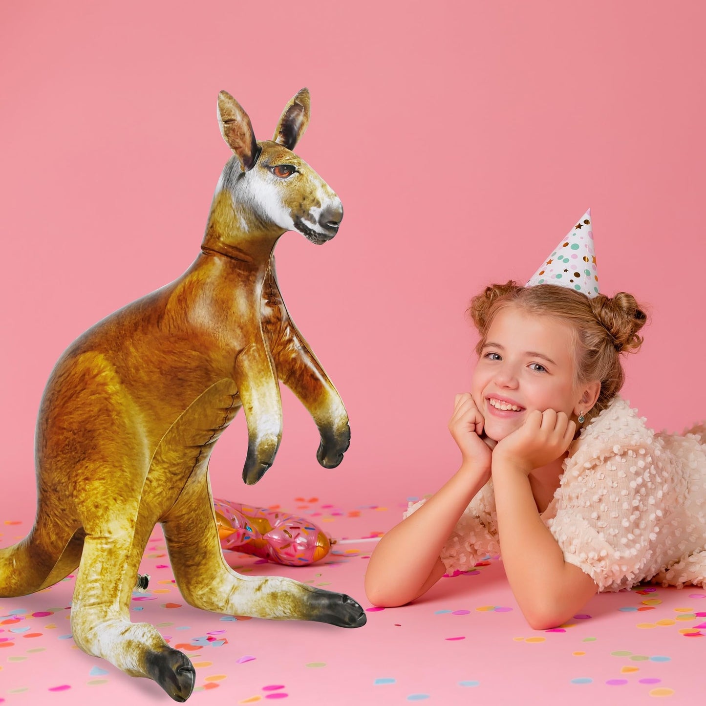 Jet Creations Kangaroo Inflatable 40x30 - Kids Display Toy, Party Decor & Photo Prop