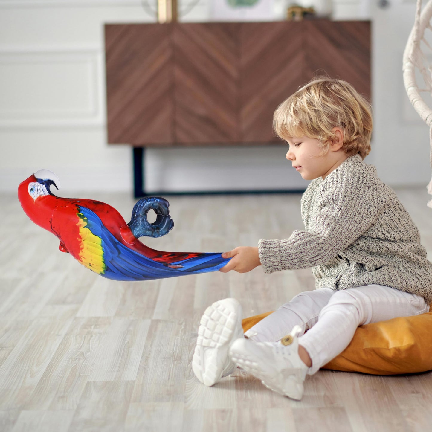 Jet Creations 24-inch Scarlet Macaw Parrot – Durable PVC, Indoor/Outdoor Decor