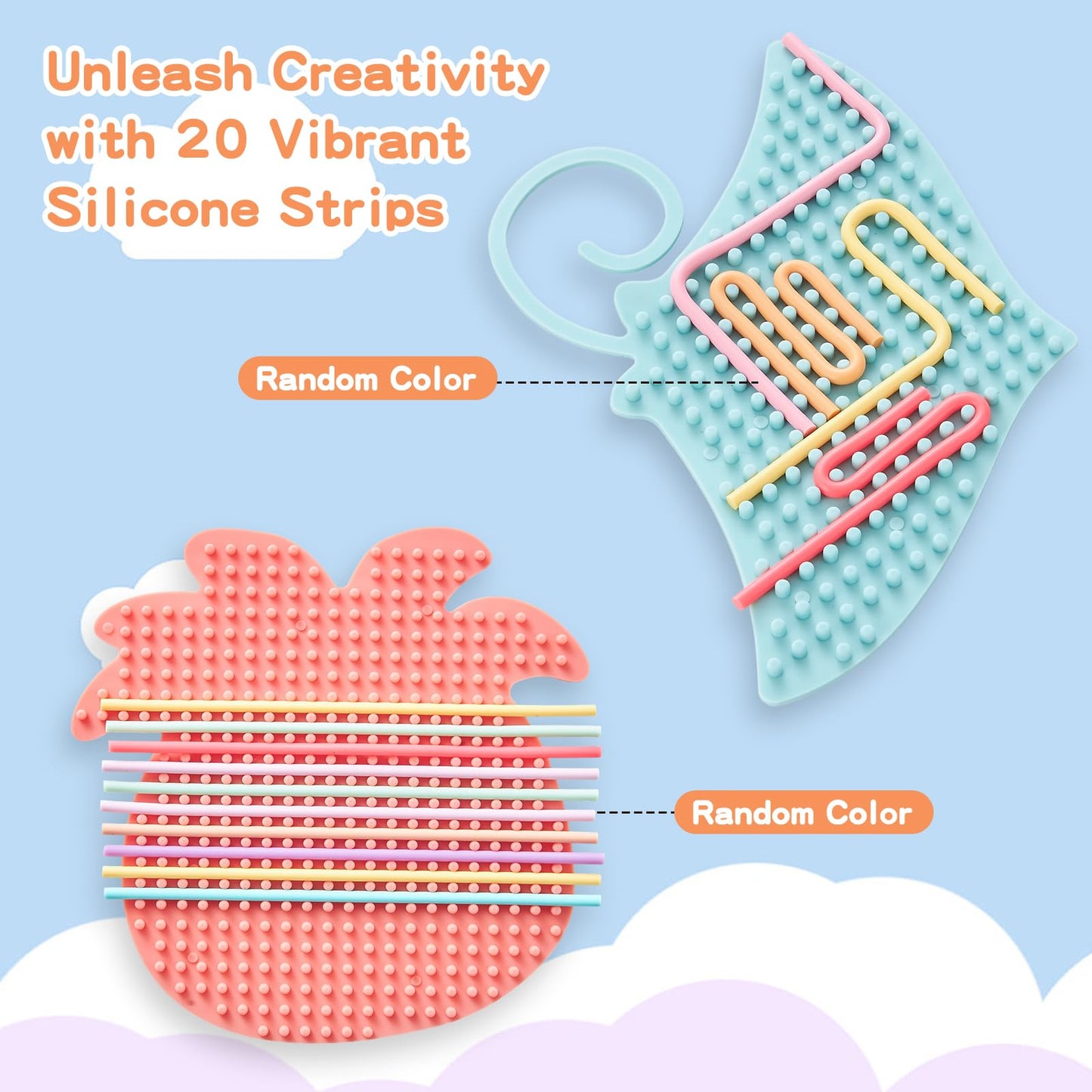 Jet Lag 2-Pack Sensory Activity Board with 20 Strings — Silent Fidget Toy for Focus, Calming & Stress Relief