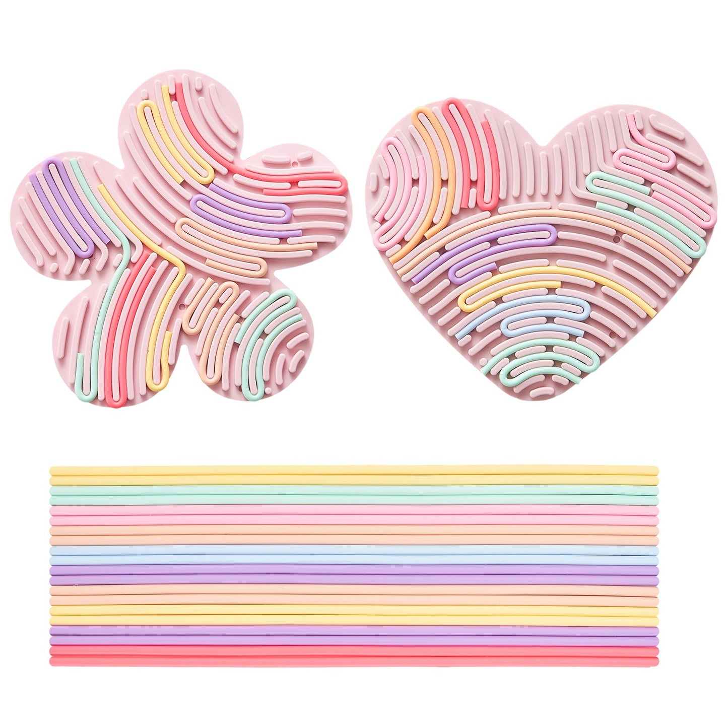 JET LAG 2-Pack Sensory Activity Board – Quiet Silicone Fidget Toy for Focus, Calm & Stress Relief