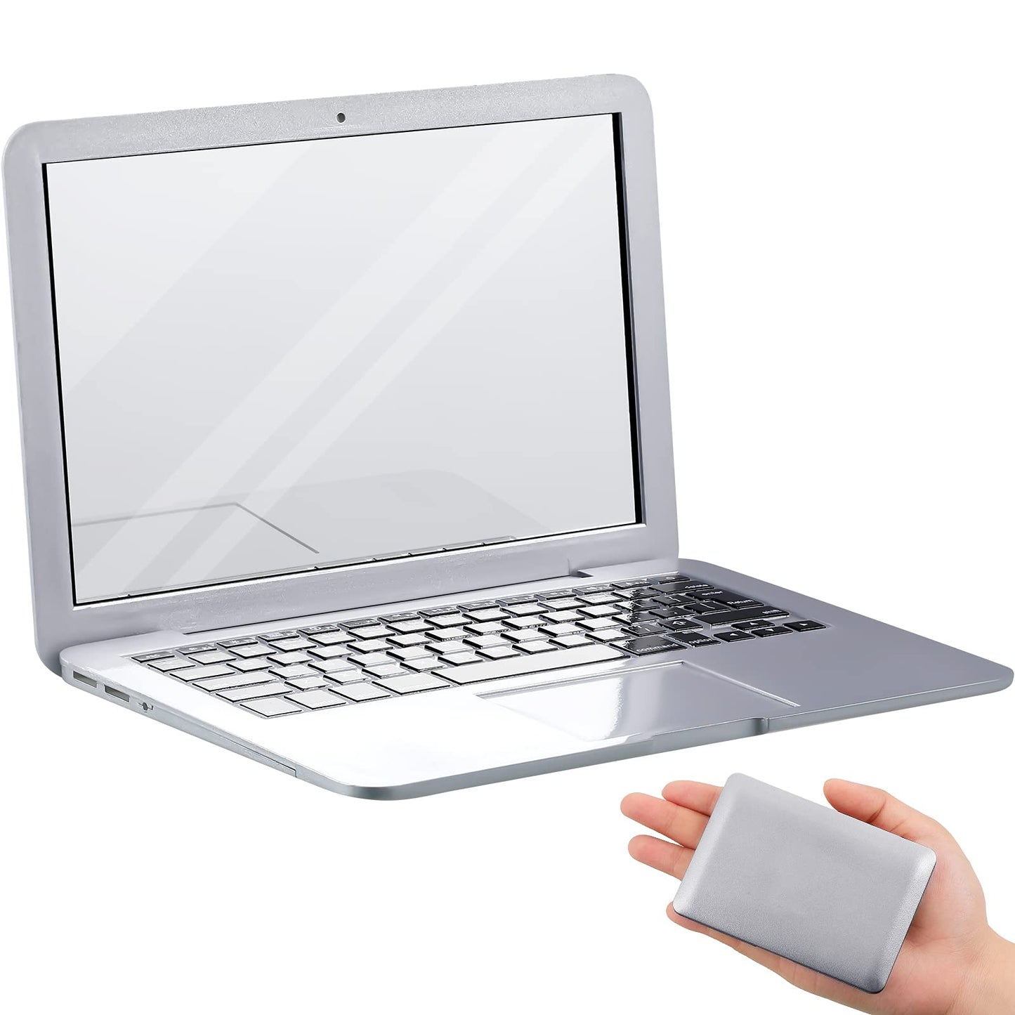 Jetec Mini Cat Laptop Toy Mirror – Silver Pocket Mirror 3.7 x 2.5 in