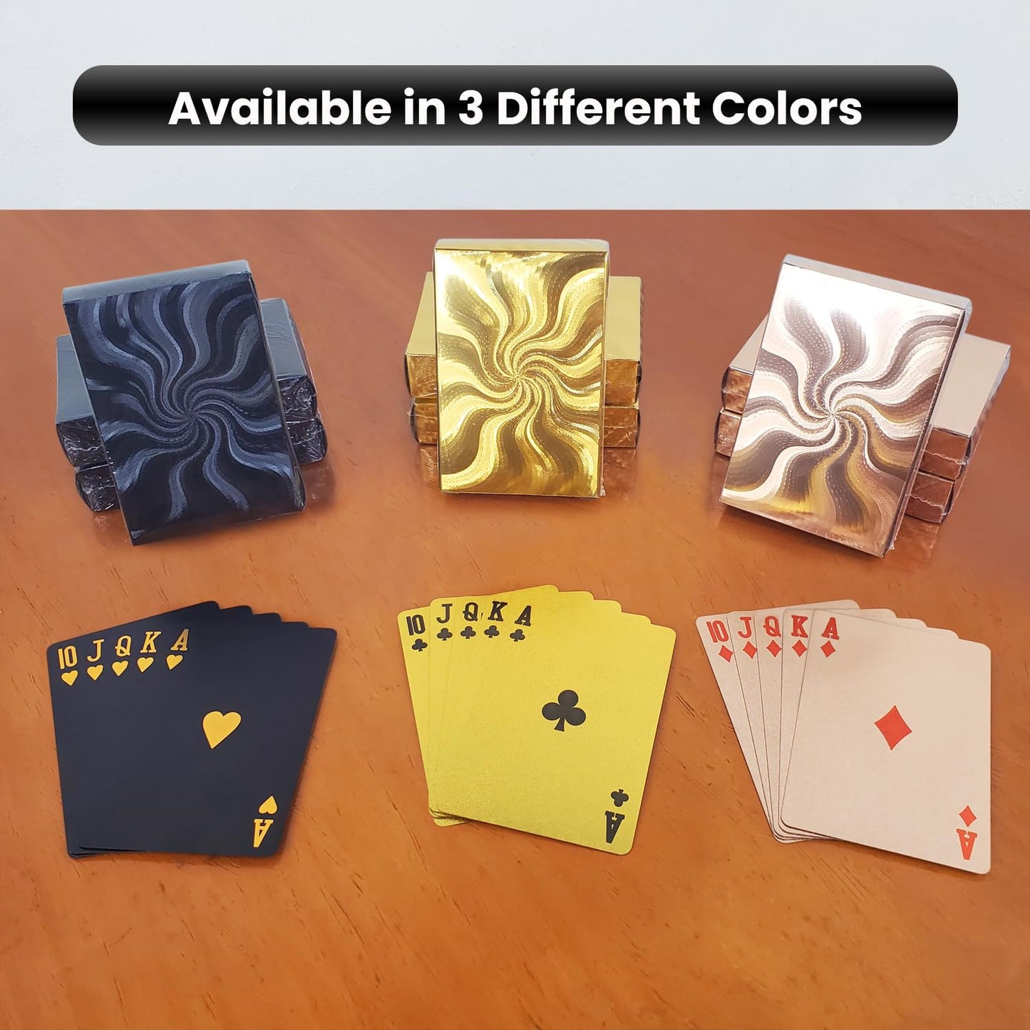 Jeuristic Unique Interomix Waterproof Playing Cards – Premium Plastic Deck, Shiny Pink