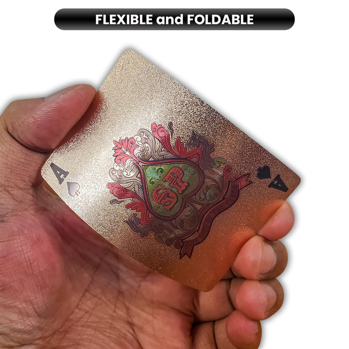 Jeuristic Unique Interomix Waterproof Playing Cards – Premium Plastic Deck, Shiny Pink