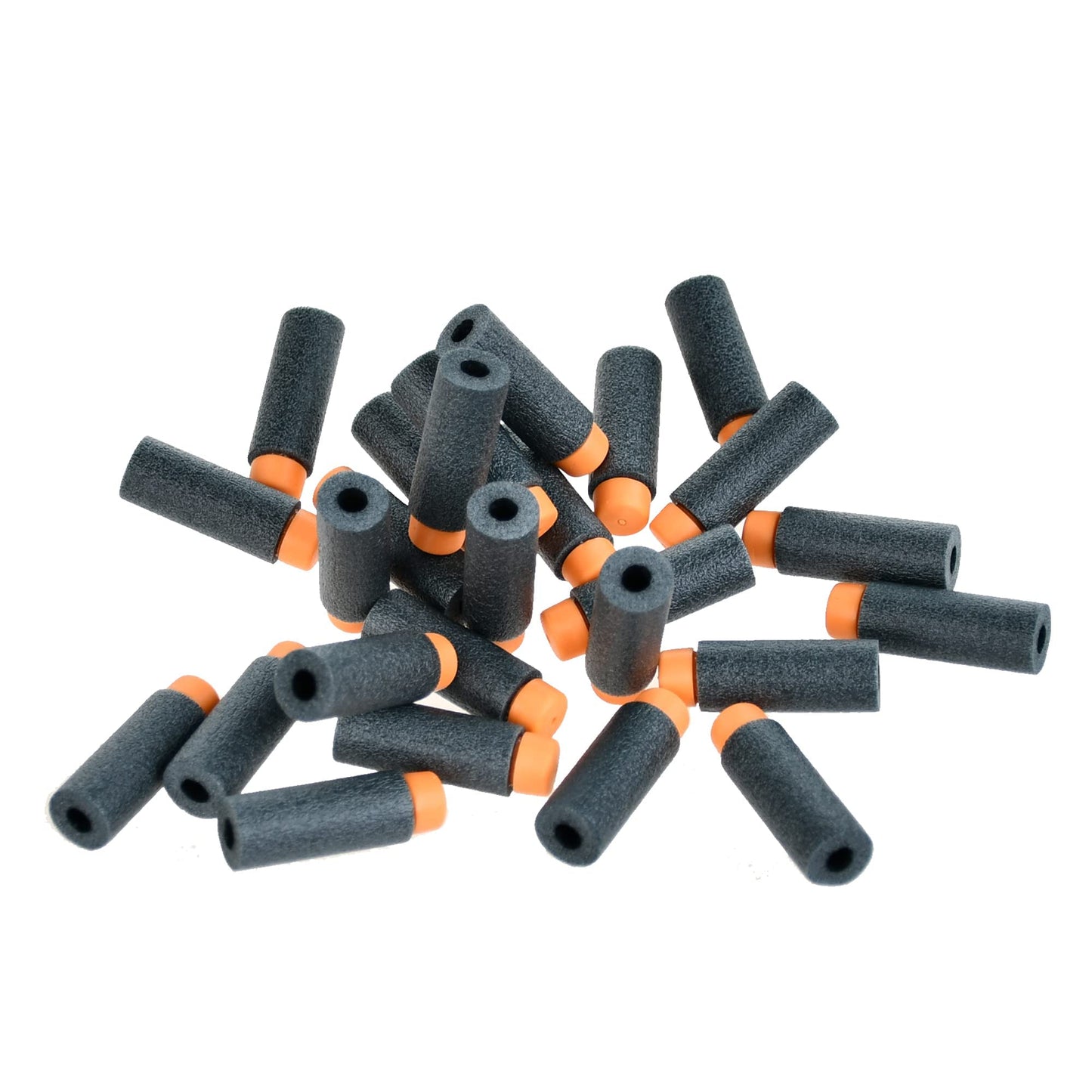 JGCWorker 200pcs 2nd Gen Half-Length Soft Darts for Adventure Force Nexus Pro & Worker Swift – Black & Orange