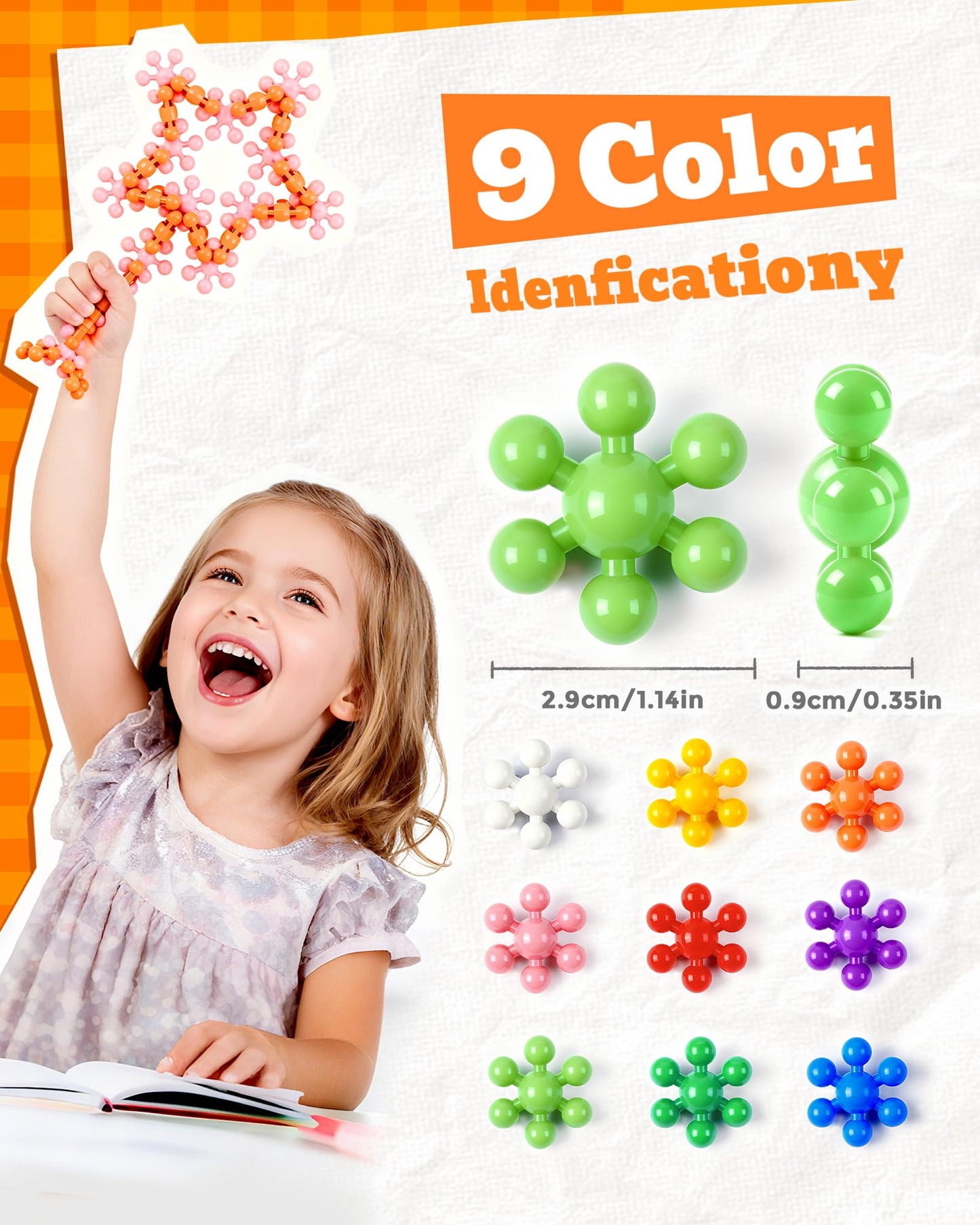 JGLXF 300-Piece Building Blocks STEM Toys for Preschool | Interlocking Solid Plastic Blocks for Ages 3+