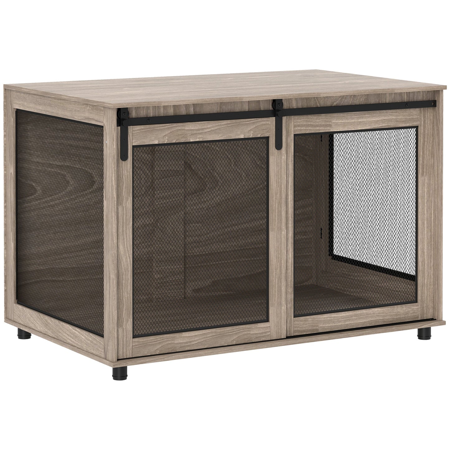 PawHut Dog Crate Furniture w/ Sliding Door, 80 x 58.5 x 63cm