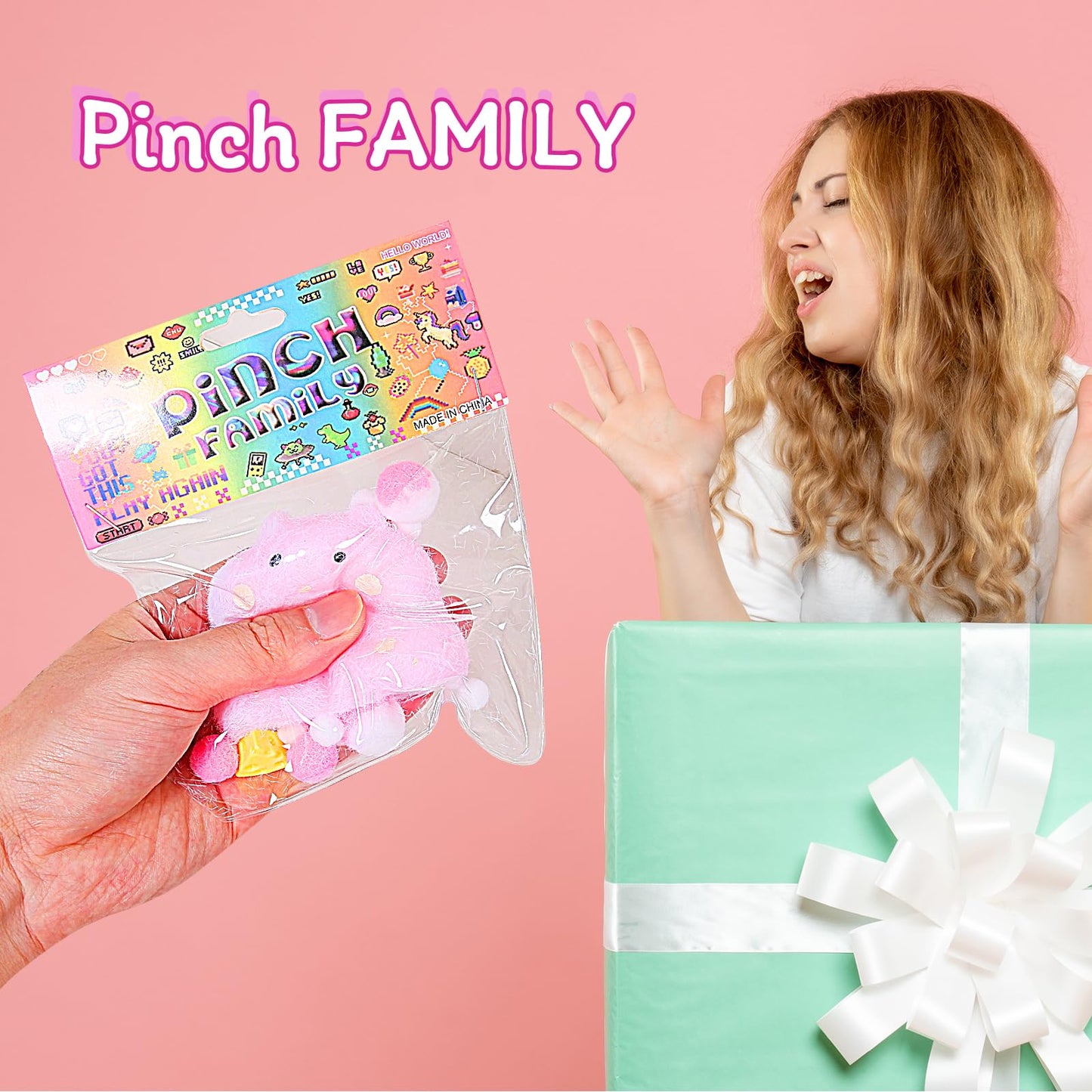 JIACAI 3pcs Squishy Hamster Squeeze Toys – Kawaii Fidget Stress Relief for Kids