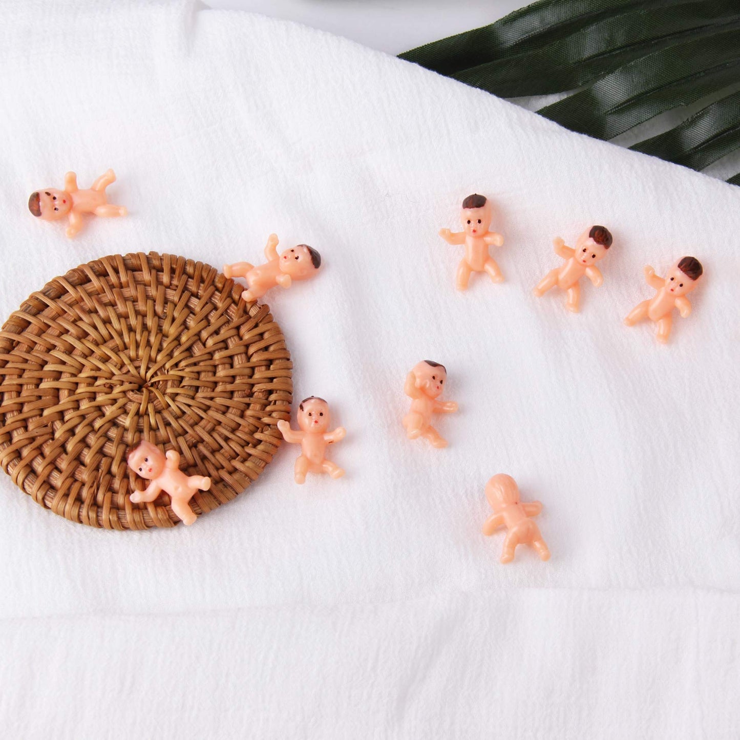 JIAKAI 36pcs Mini Plastic Babies for Baby Shower – Ice Cube Game & Cake Decor