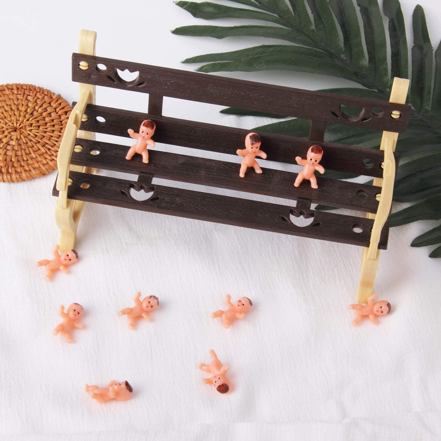 JIAKAI 36pcs Mini Plastic Babies for Baby Shower – Ice Cube Game & Cake Decor