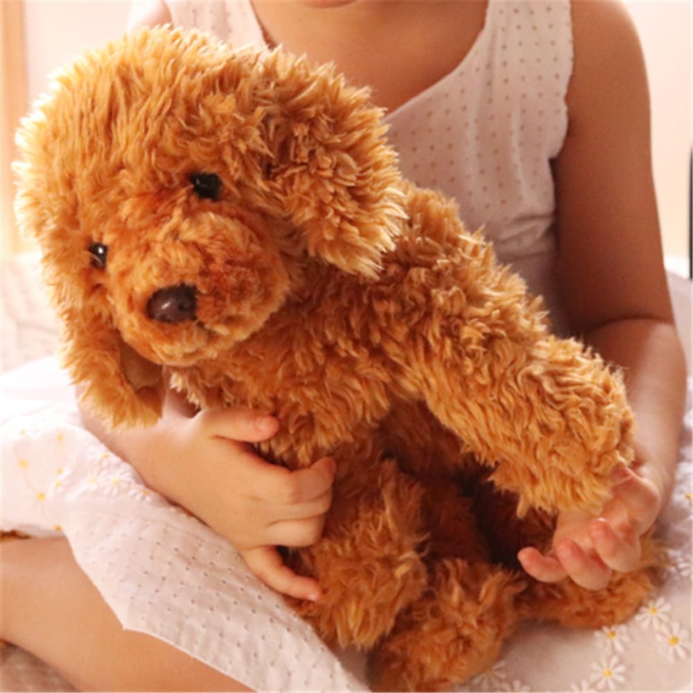 JIANEEXSQ Labradoodle Plush Toy - 9.8in Safe, Huggable Stuffed Animal