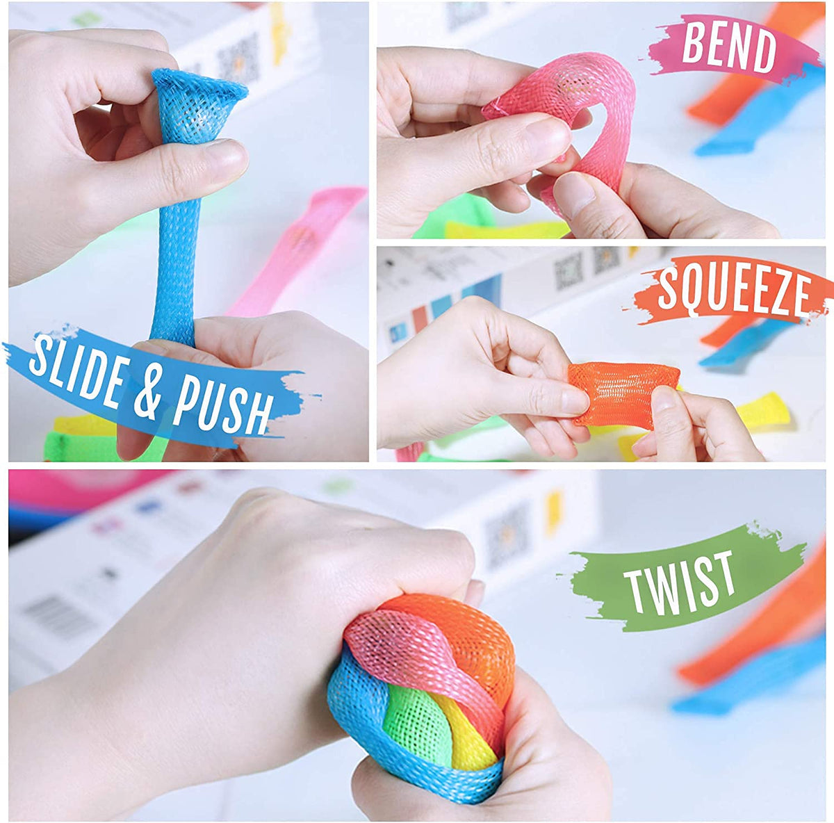 JIANGRUI Sensory Fidget Toys Set 7 Pack – Stress Relief & Focus Tools