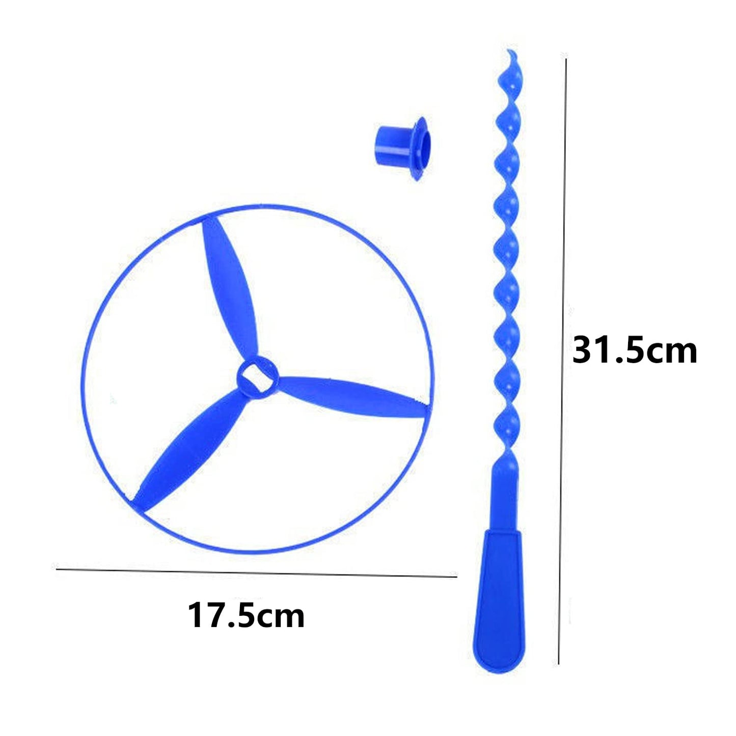 JIEOU Flying Helicopter Toy – 20-Set Outdoor Spin Circle Kit for Kids