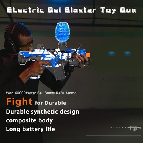 JIFTOK Electric Gel Ball Blaster – High-Speed Auto & Semi Auto Splatter Ball Toy with 60,000+ Rounds and Goggles