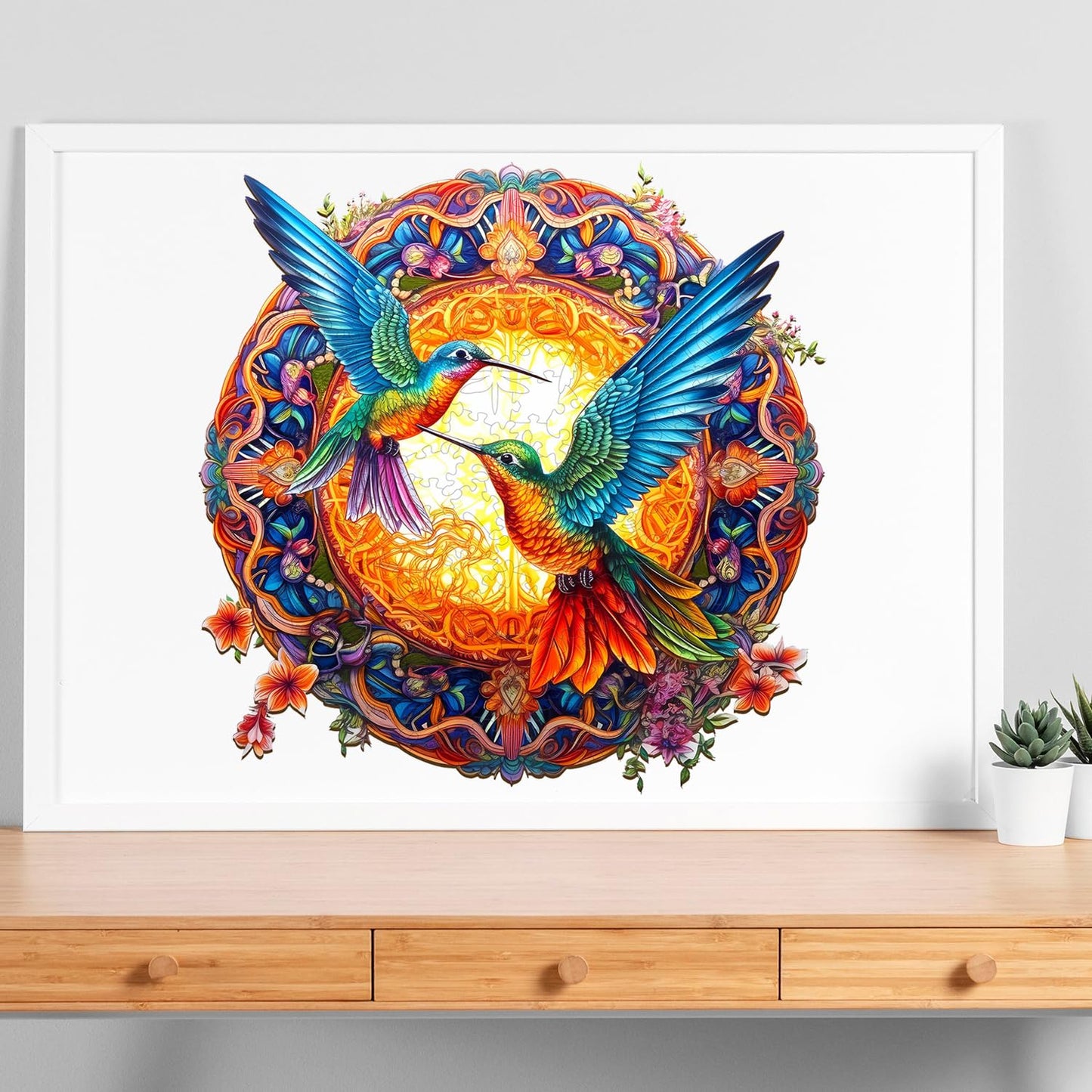 Jigfoxy Hummingbird Wooden Puzzle – XL 670-Piece Jigsaw