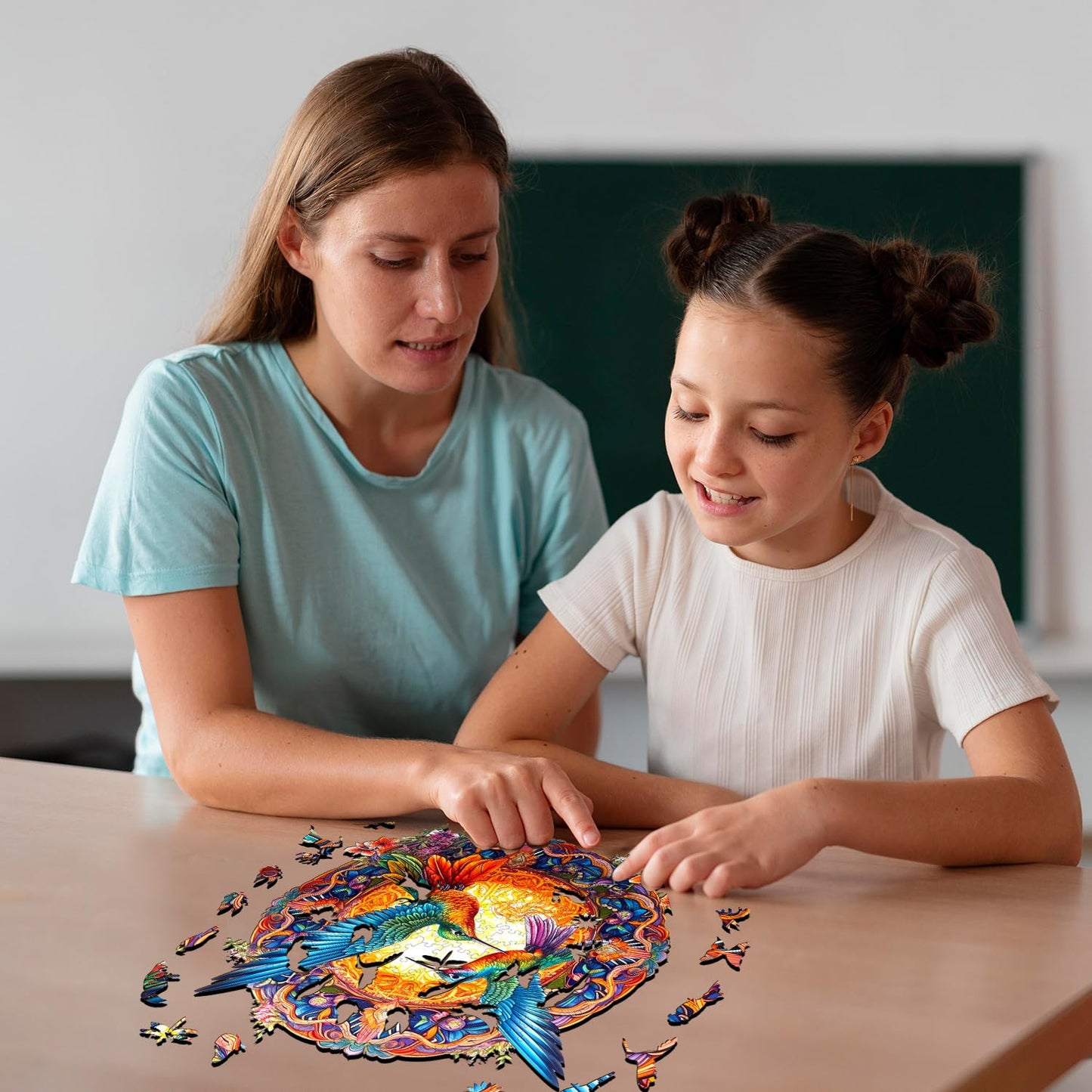 Jigfoxy Hummingbird Wooden Puzzle – XL 670-Piece Jigsaw