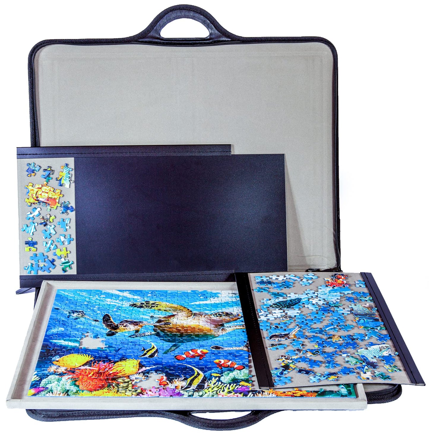 Jigthings Jigsort 500 – Jigsaw Puzzle Board with Carry Case (Up to 20.5 x 15.5 in)