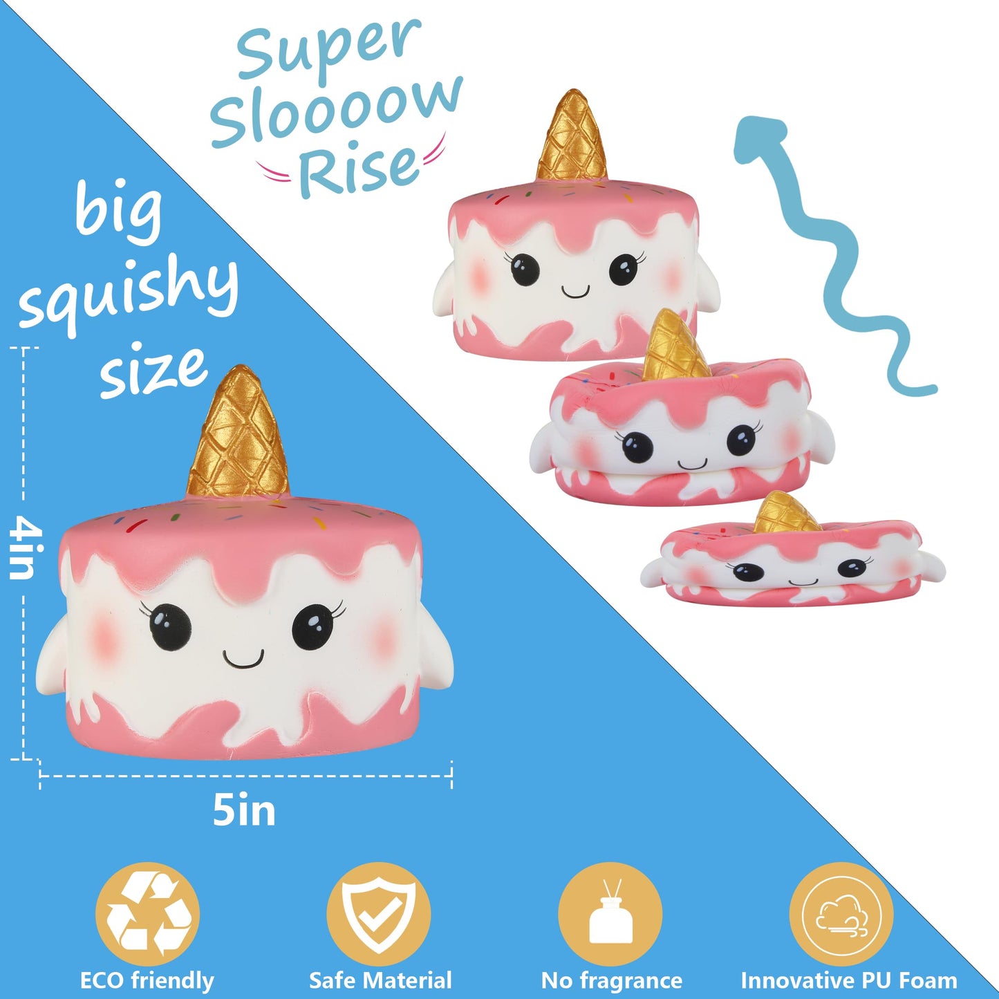 Jim&Gloria Paint Your Own Squishies — Jumbo DIY Squishies Kit (Pack of 3)