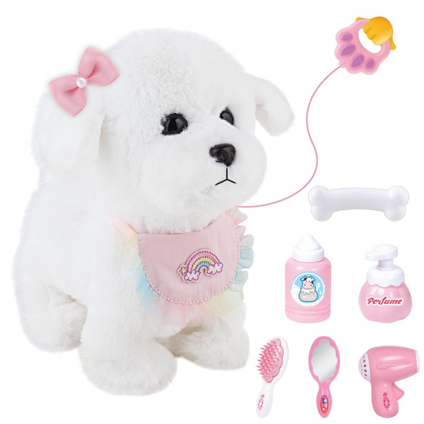 Jimate Walking Puppy Toy — Interactive Remote-Control Barking Puppy for Kids Aged 3-7