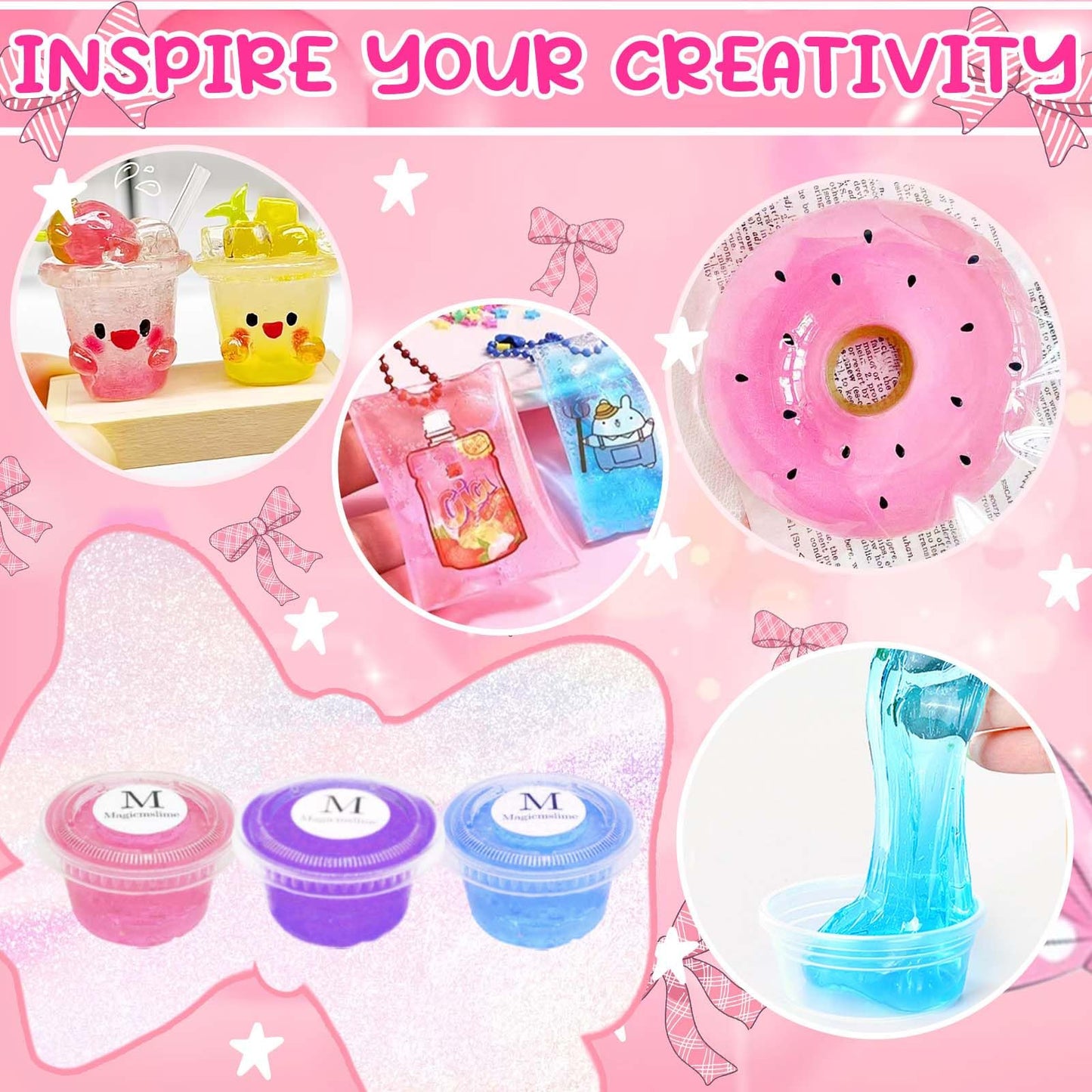Jimcii Nano Tape Bubble Kit for Kids – DIY Bubbles & Glitter Tapes