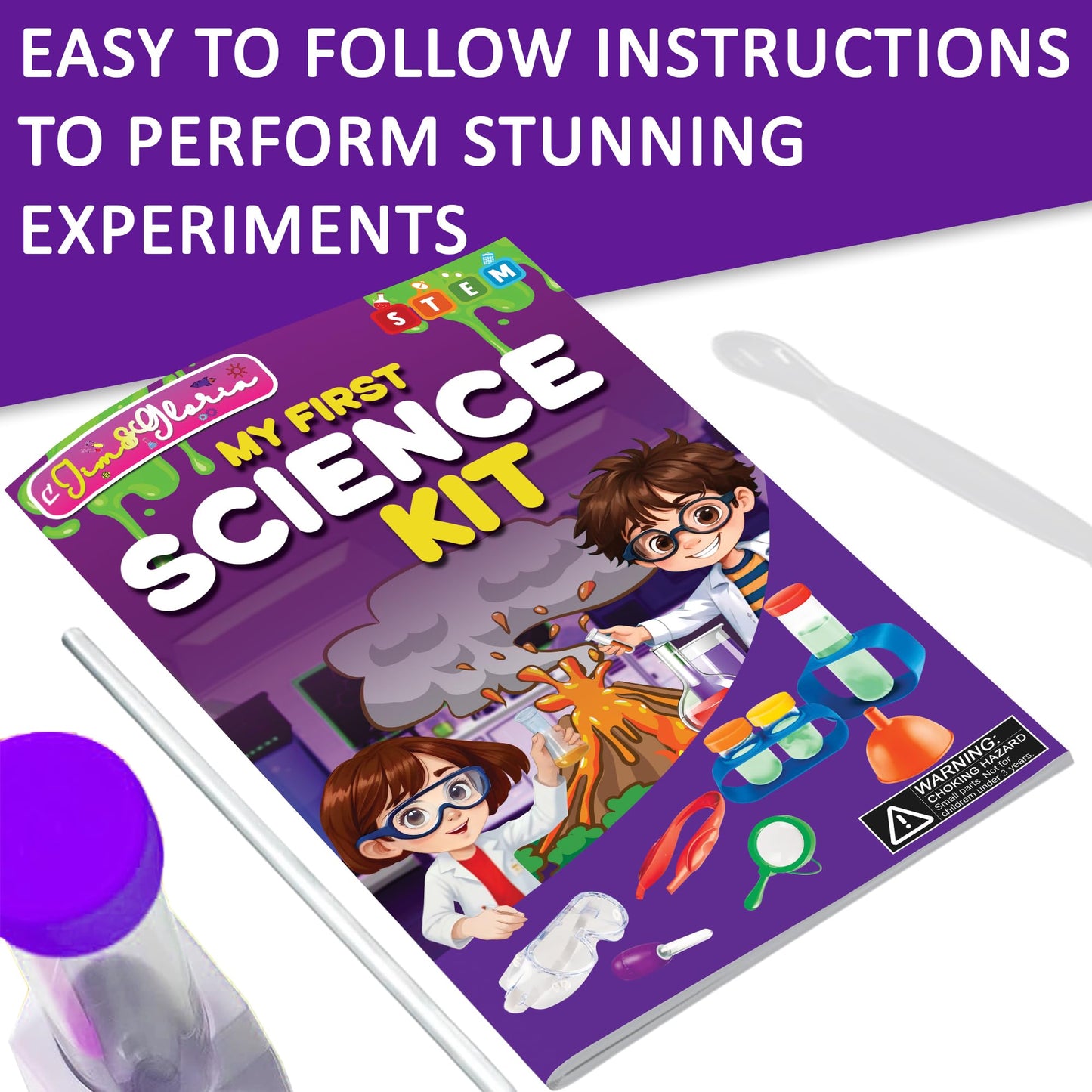 Jim&Gloria Science Kits for Kids – STEM Toys & Chemistry Set (Ages 5–12)