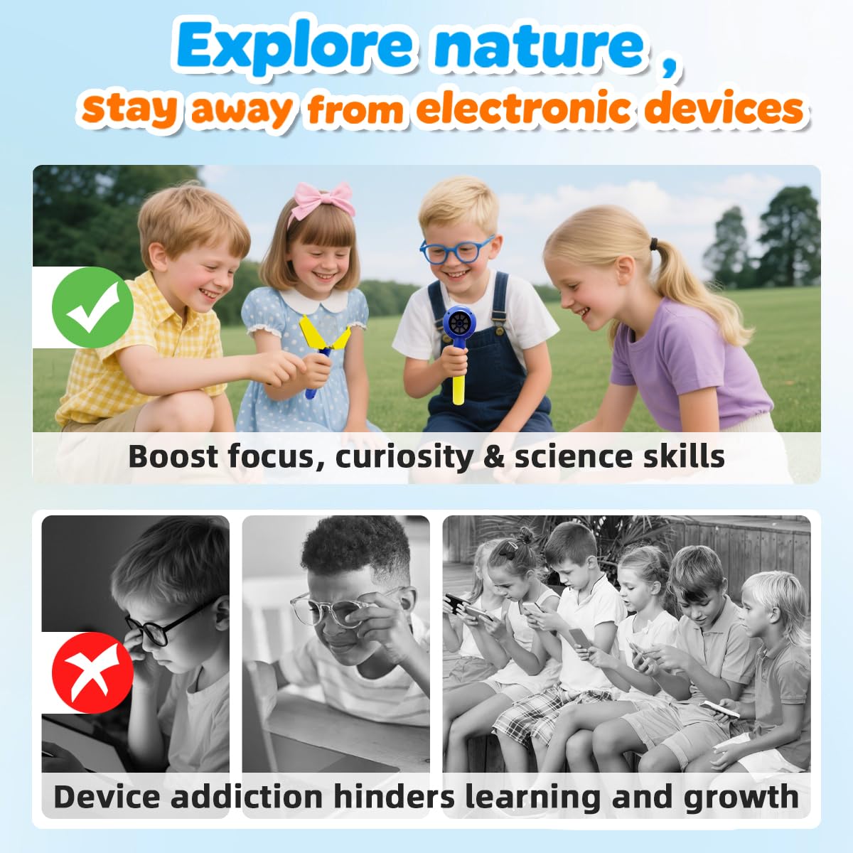 Jimzoo Kids Microscope with Bug Catcher Kit – 1080P HD Mini Handheld Scope, 200x–500x, Rechargeable
