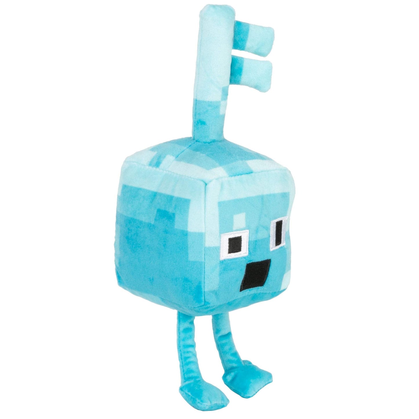 JINX Minecraft Dungeons Happy Explorer Diamond Key Golem Plush Toy - 7-inch Blue, Officially Licensed