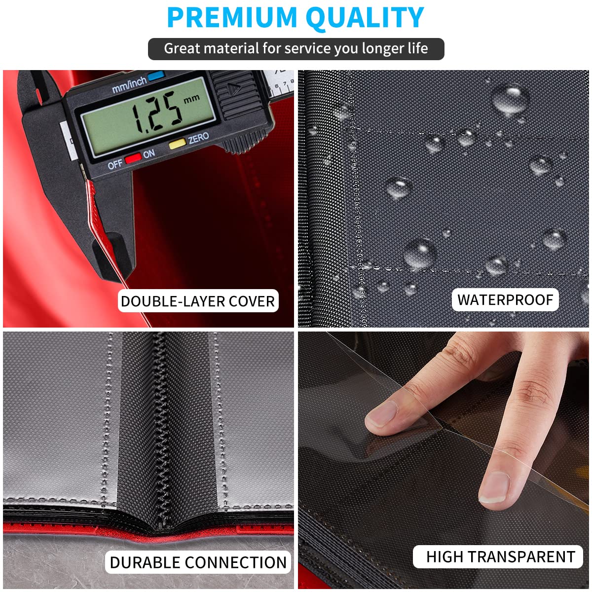 JIQEZNL Upgraded 9-Pockets Trading Card Binder – 360 Pocket Album for Yugioh, MTG, TCG (Red)