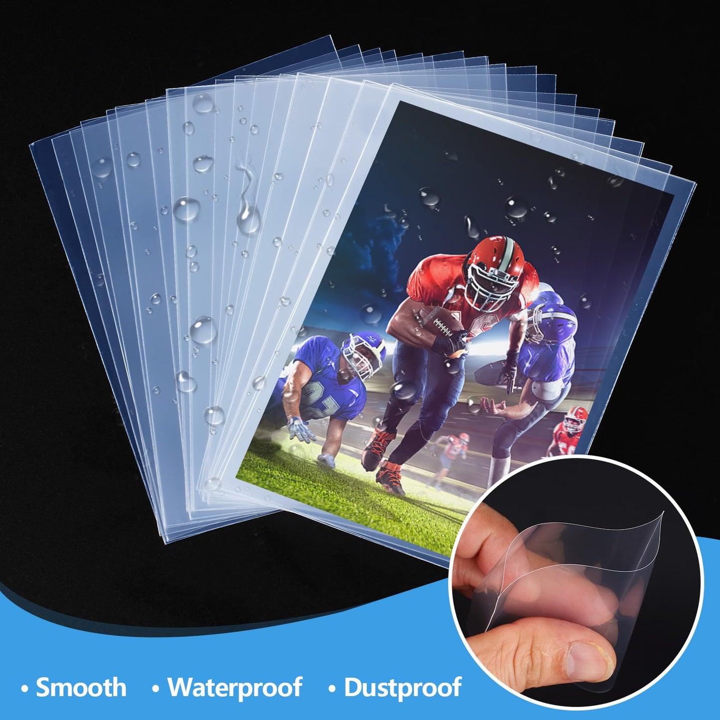 JIQEZNL 200ct Penny Card Sleeves – Clear 66x91mm Trading Card Protectors