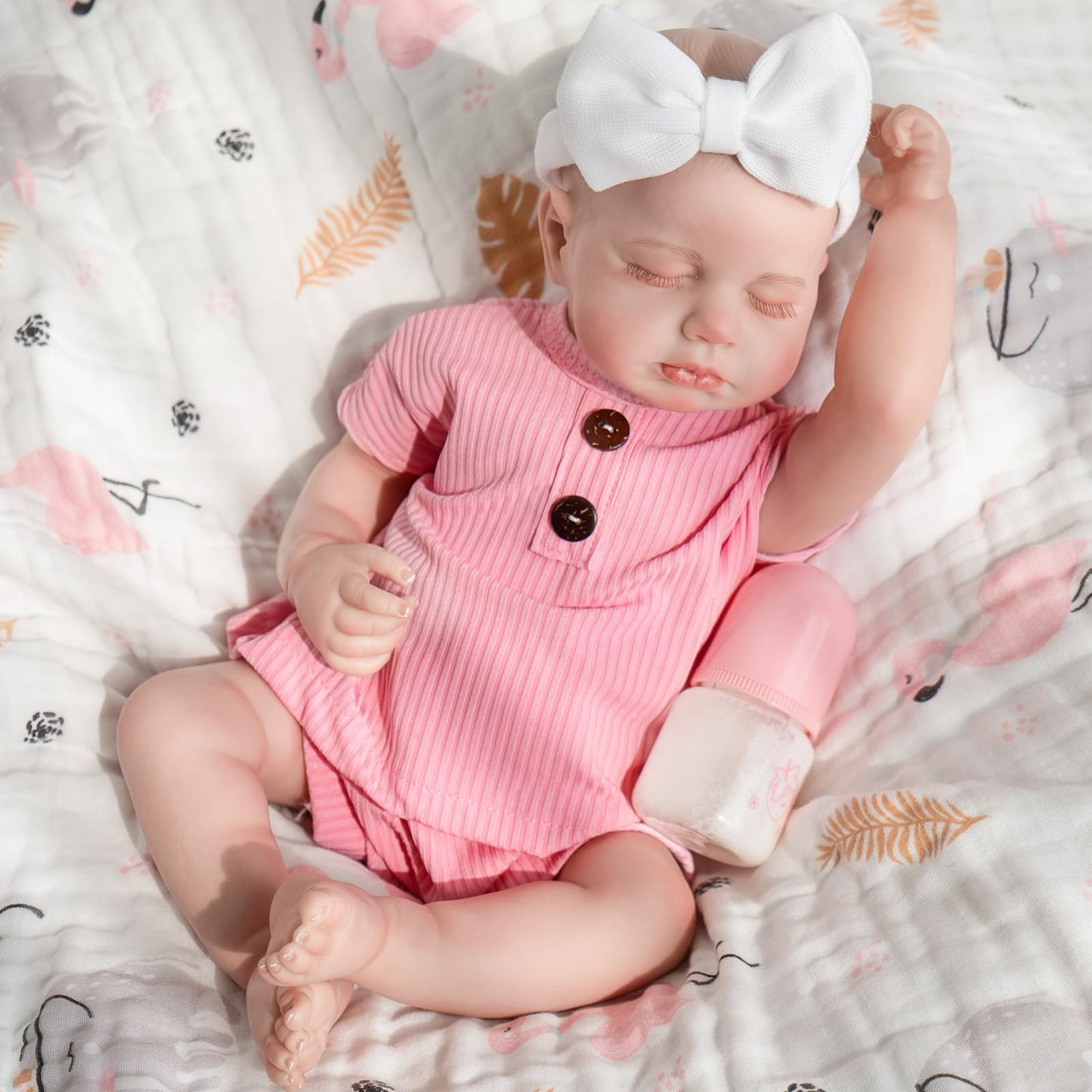 Jirachi Realistic Reborn Baby Doll - 18 Inch Full Body Vinyl Sleeping Girl