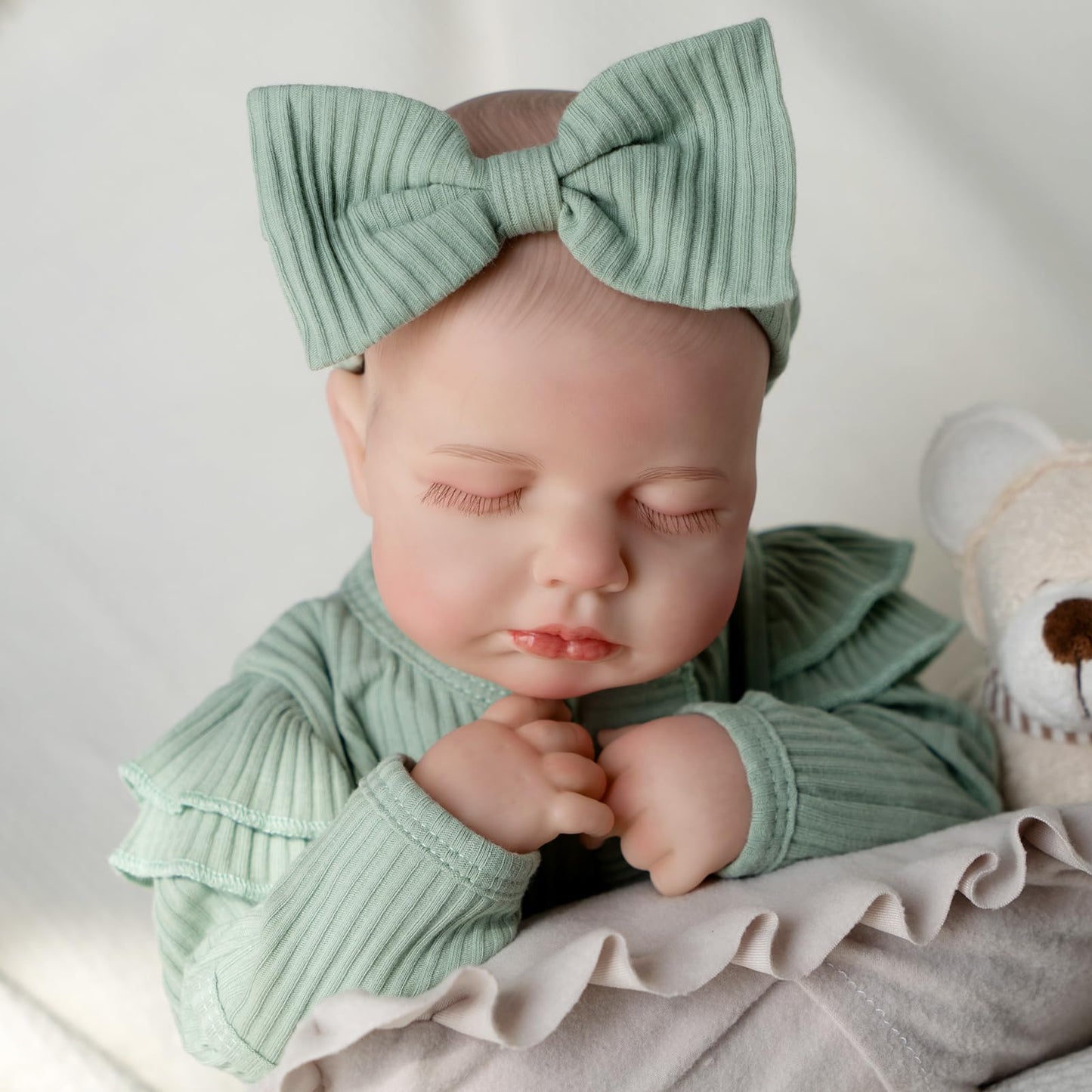 Jirachi Lifelike Reborn Baby Doll – 18-Inch Realistic Sleeping Newborn Girl with Accessories