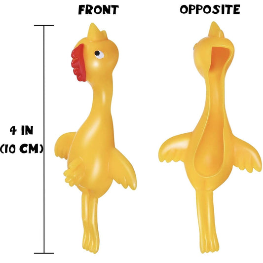Jishi Easter Chicken Slingshot 12-Pack – Funny Flying Rubber Chickens for Kids, Party Favors & Easter Basket Stuffers