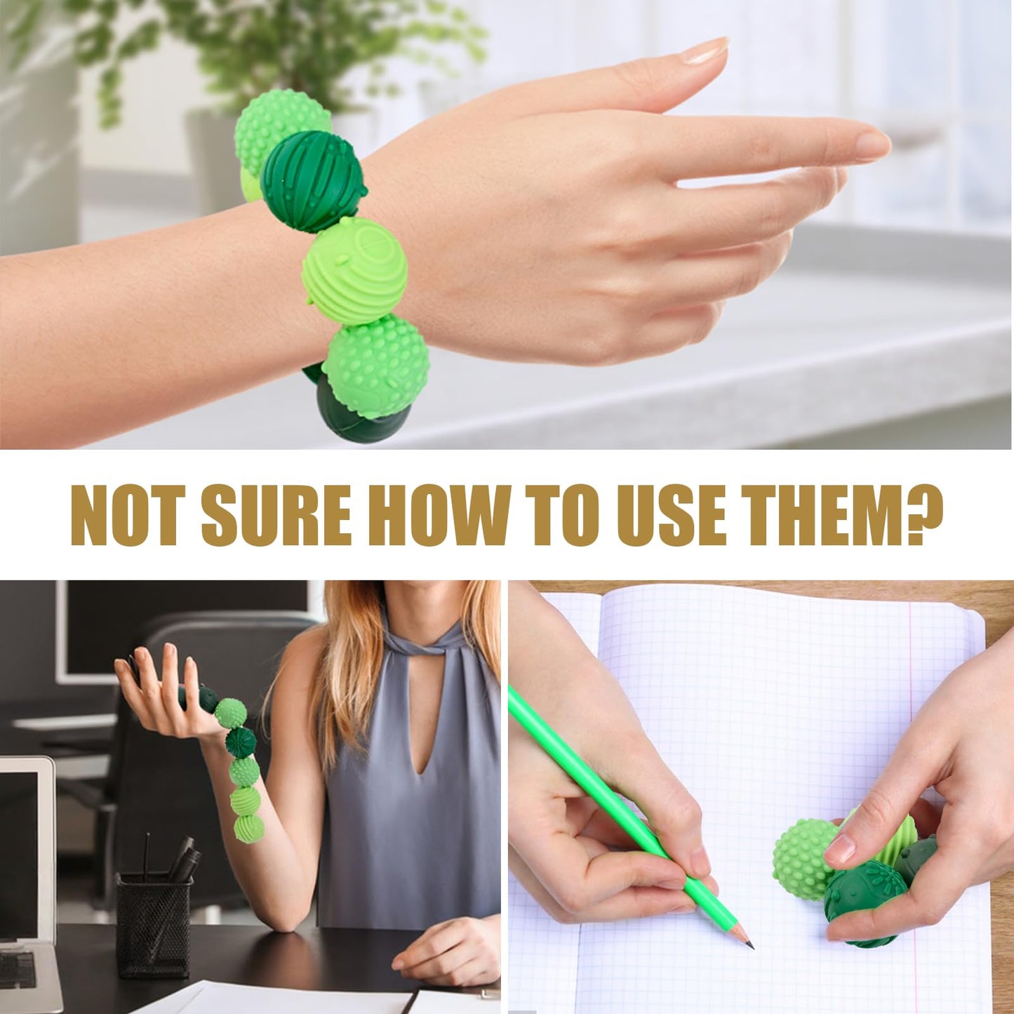 JISPUL Magnetic Sensory Fidget Balls - 8 Pack for Focus, Stress Relief & Travel