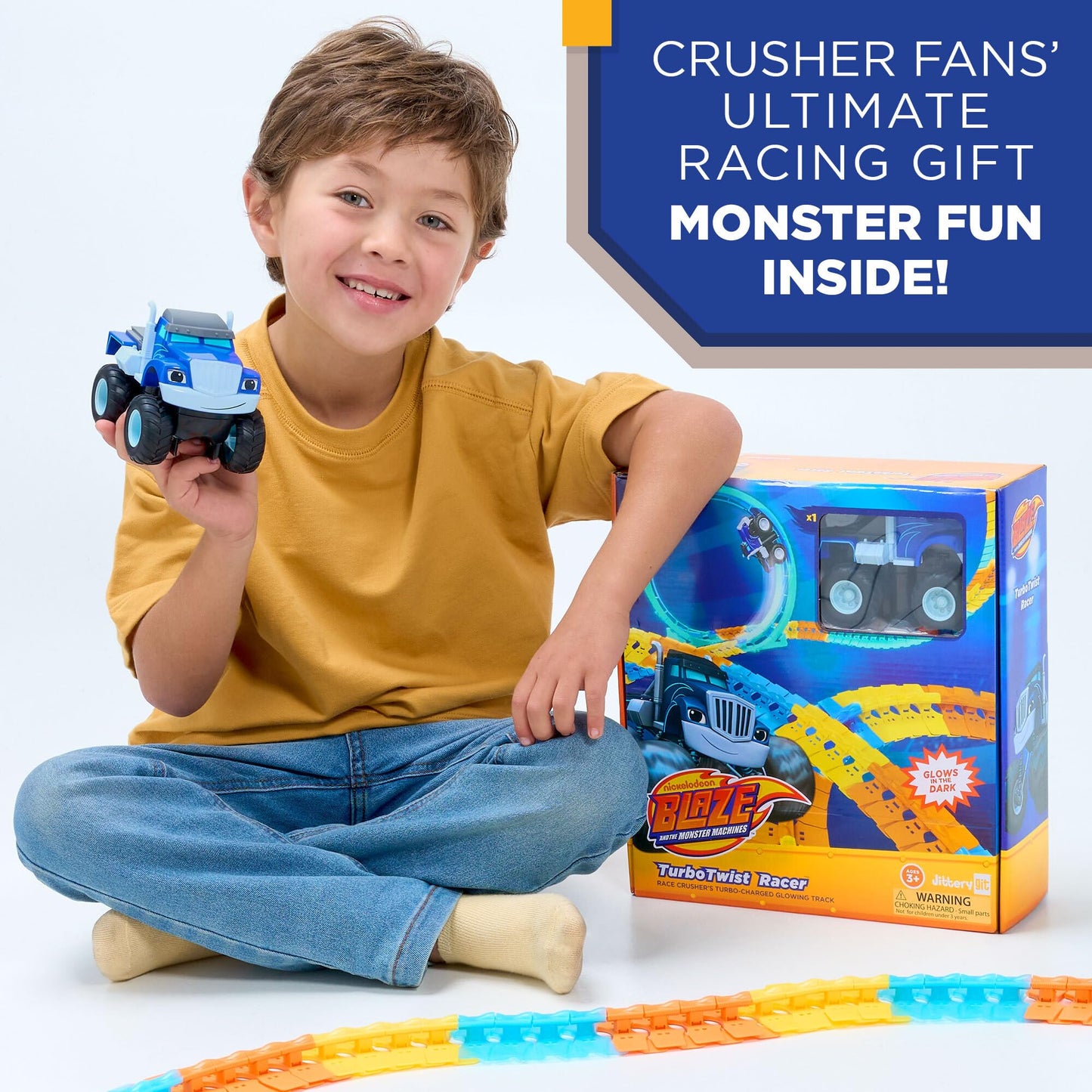 Blaze TurboTwist Racers Race Track Set Blue | JITTERYGIT