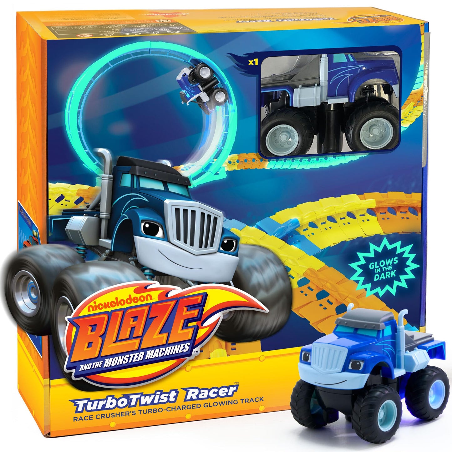 Blaze TurboTwist Racers Race Track Set Blue | JITTERYGIT