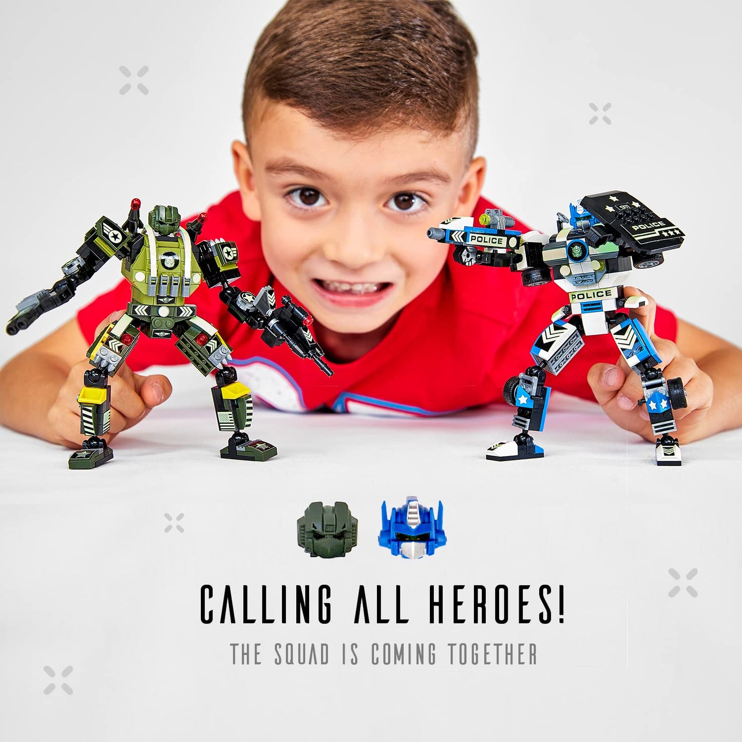 JITTERYGIT Robot Army Buildable Mech Soldier – Glow-in-the-Dark STEM Toy Kit for Kids 6-11