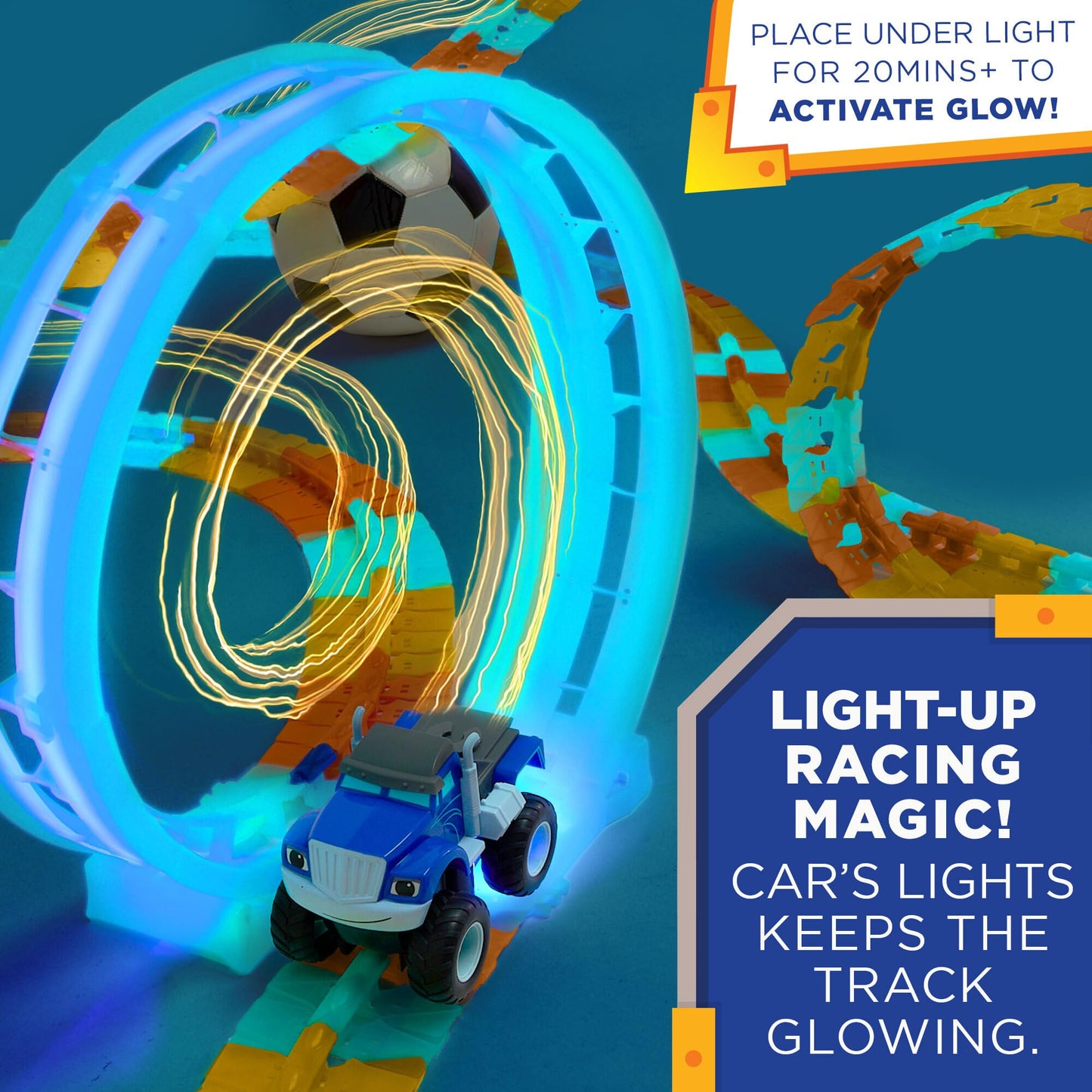 Blaze TurboTwist Racers Race Track Set Blue | JITTERYGIT