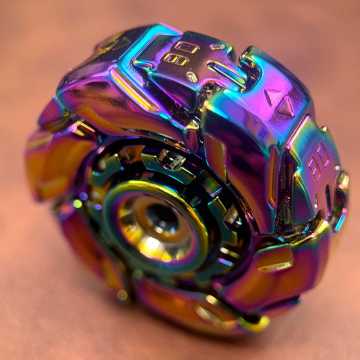 JC JIUCHUANG EDC Fidget Slider — Metal Colorful Clicker Toy for Adults