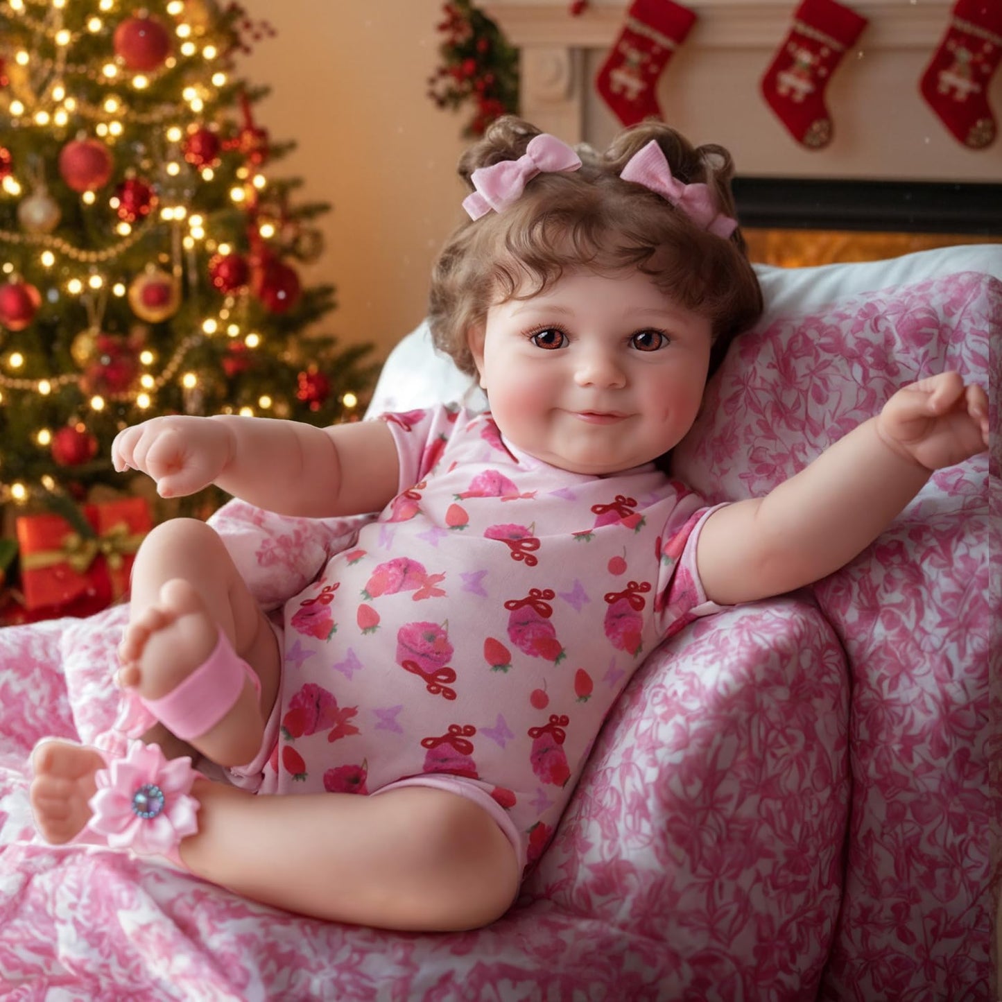 JIZHI Lifelike Reborn Baby Doll 20-Inch – Realistic Newborn Girl with Gift Box