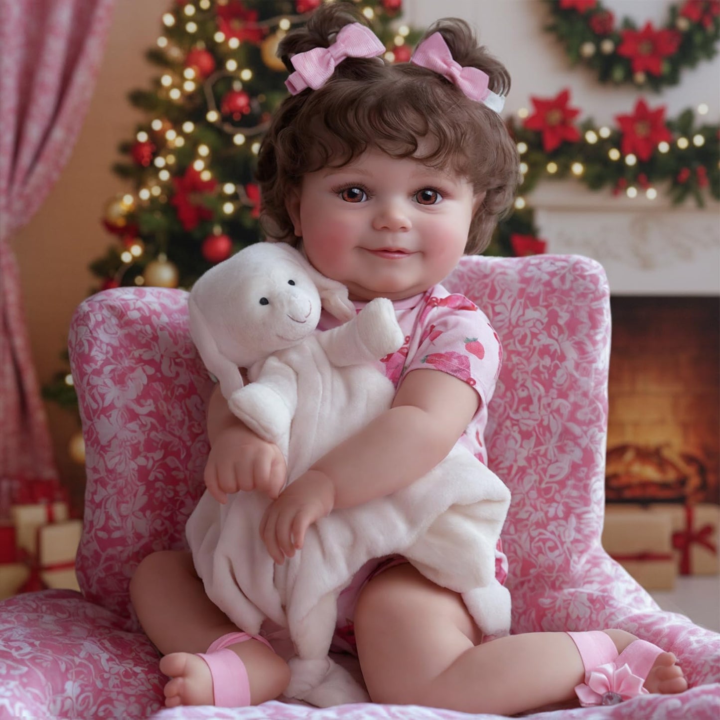 JIZHI Lifelike Reborn Baby Doll 20-Inch – Realistic Newborn Girl with Gift Box