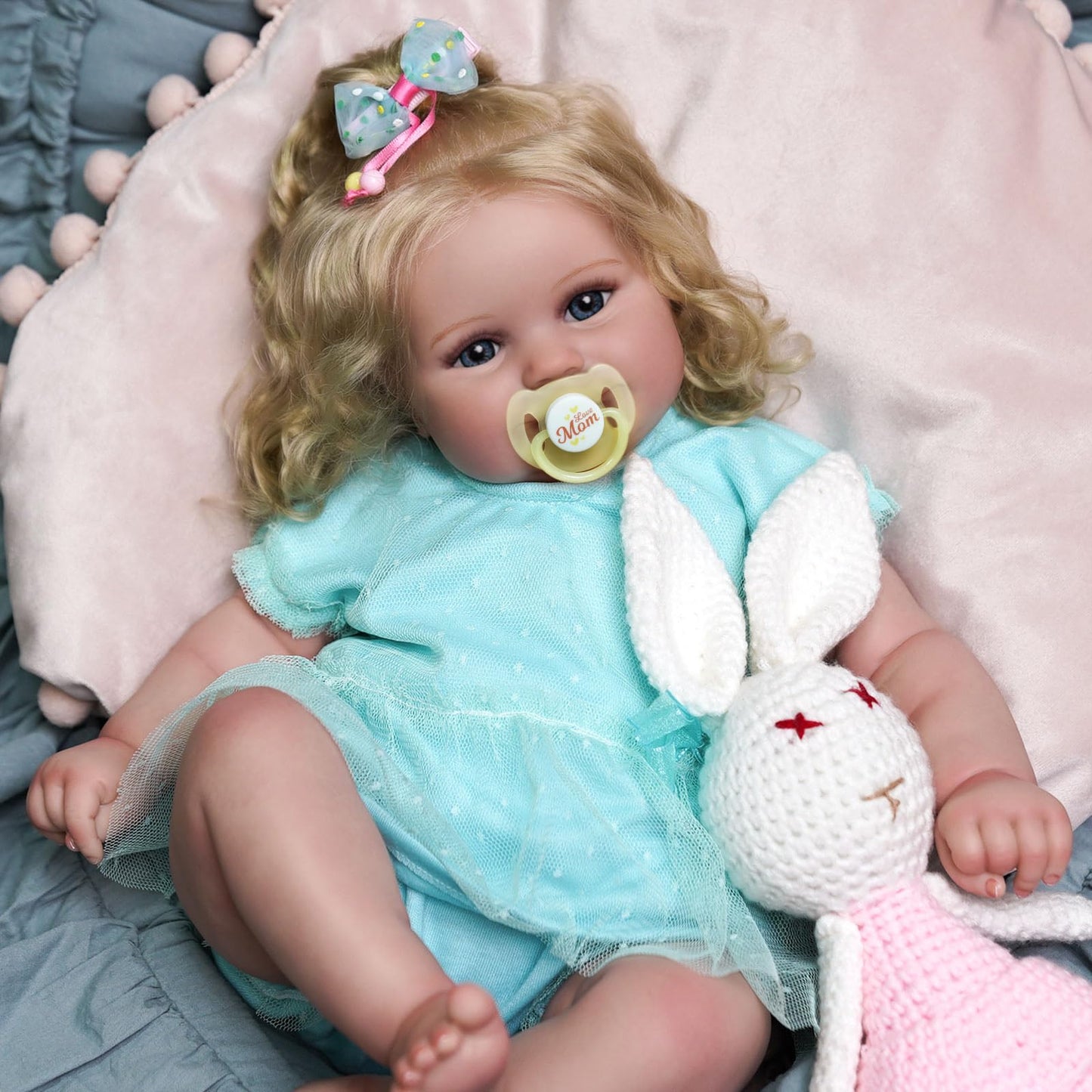 JIZHI Lifelike Reborn Baby Dolls - 20-Inch Realistic Newborn Doll with Feeding Kit