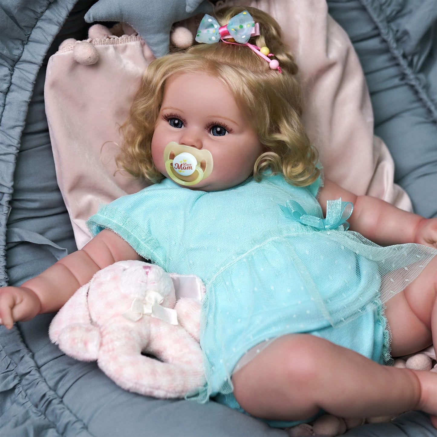 JIZHI Lifelike Reborn Baby Dolls - 20-Inch Realistic Newborn Doll with Feeding Kit