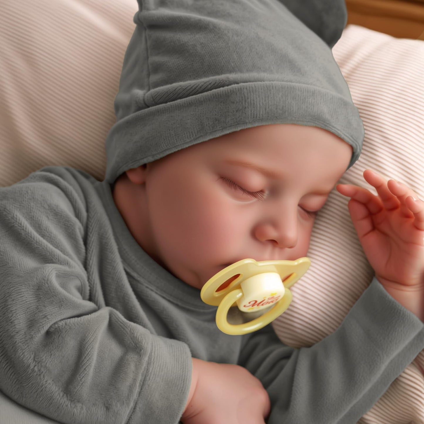 JIZHI Lifelike Reborn Boy Doll — 17-Inch Soft Body Realistic Newborn with Accessories